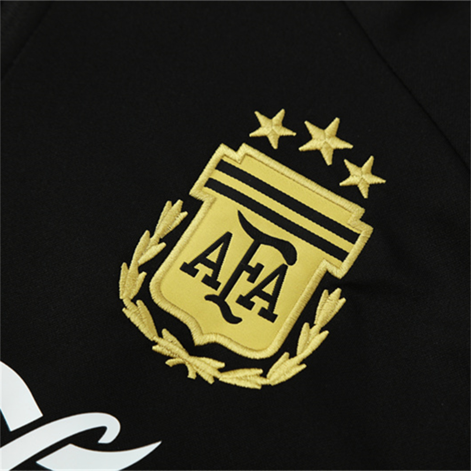 AlphaJersey-Argentina 25-26 Long Sleeves Training Set - Black Top & Black Pants