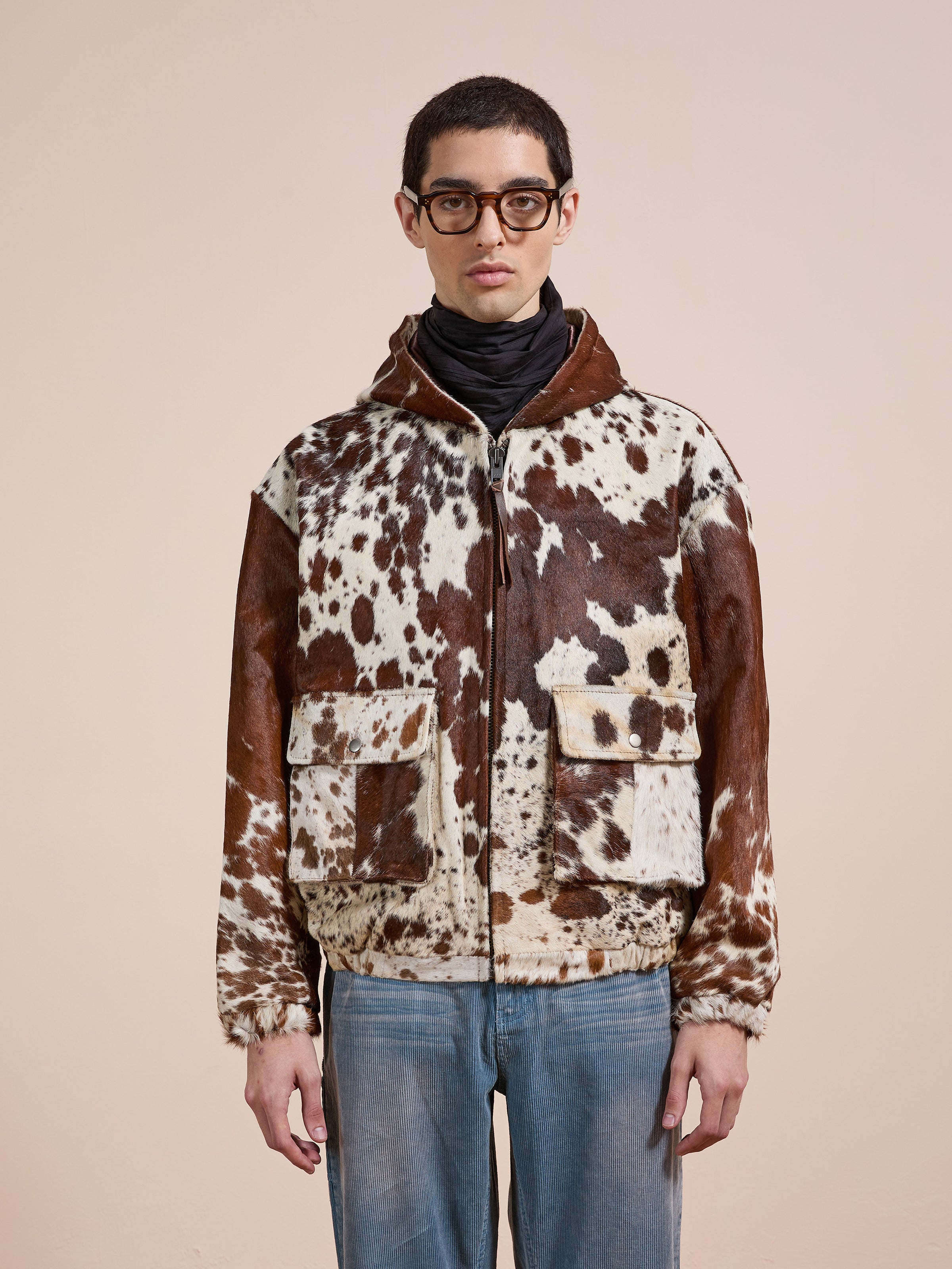 Cowhide Drover Hoodie | Modern Menswear by yycbvcnbmmnbm