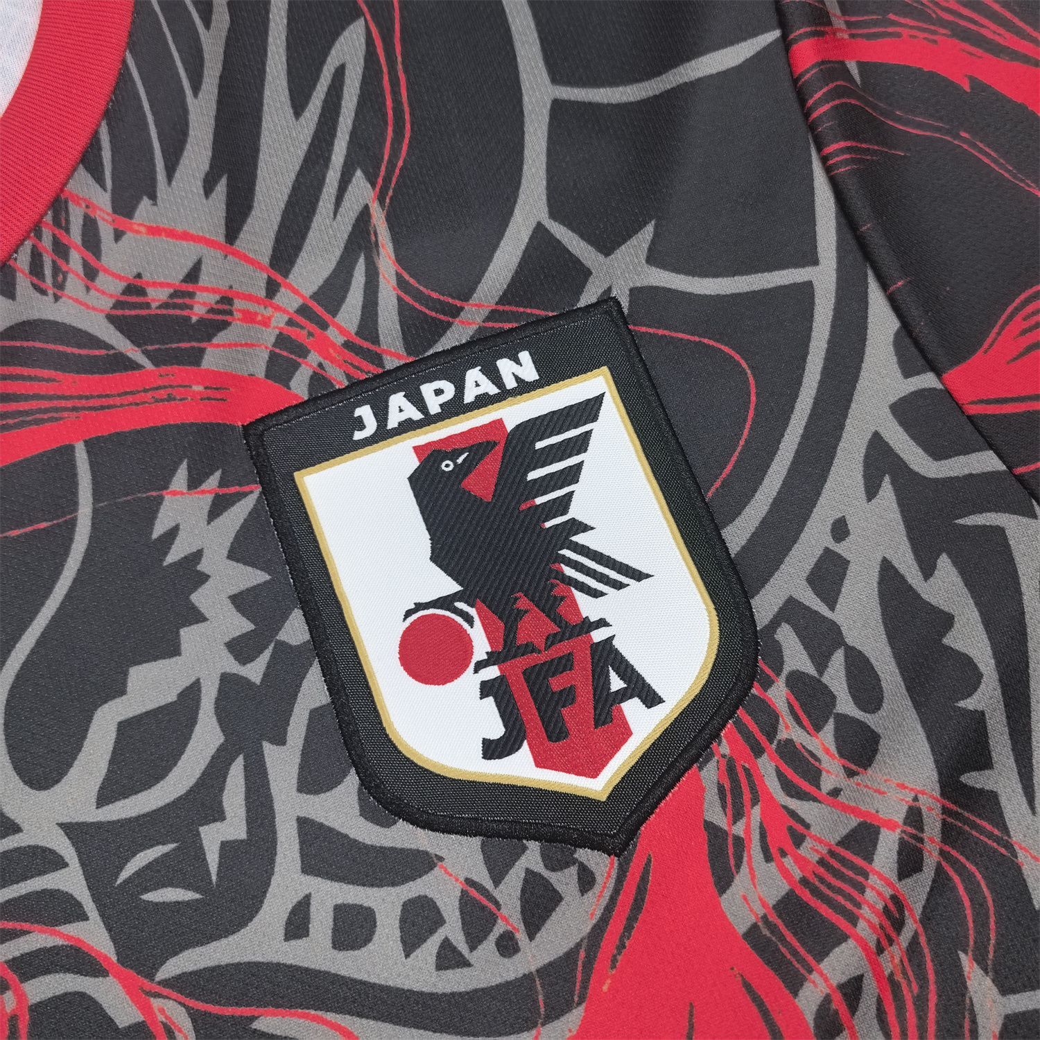 AlphaJersey-Japan 25-26 Black Dragon Black And Red Jersey - Fans Version