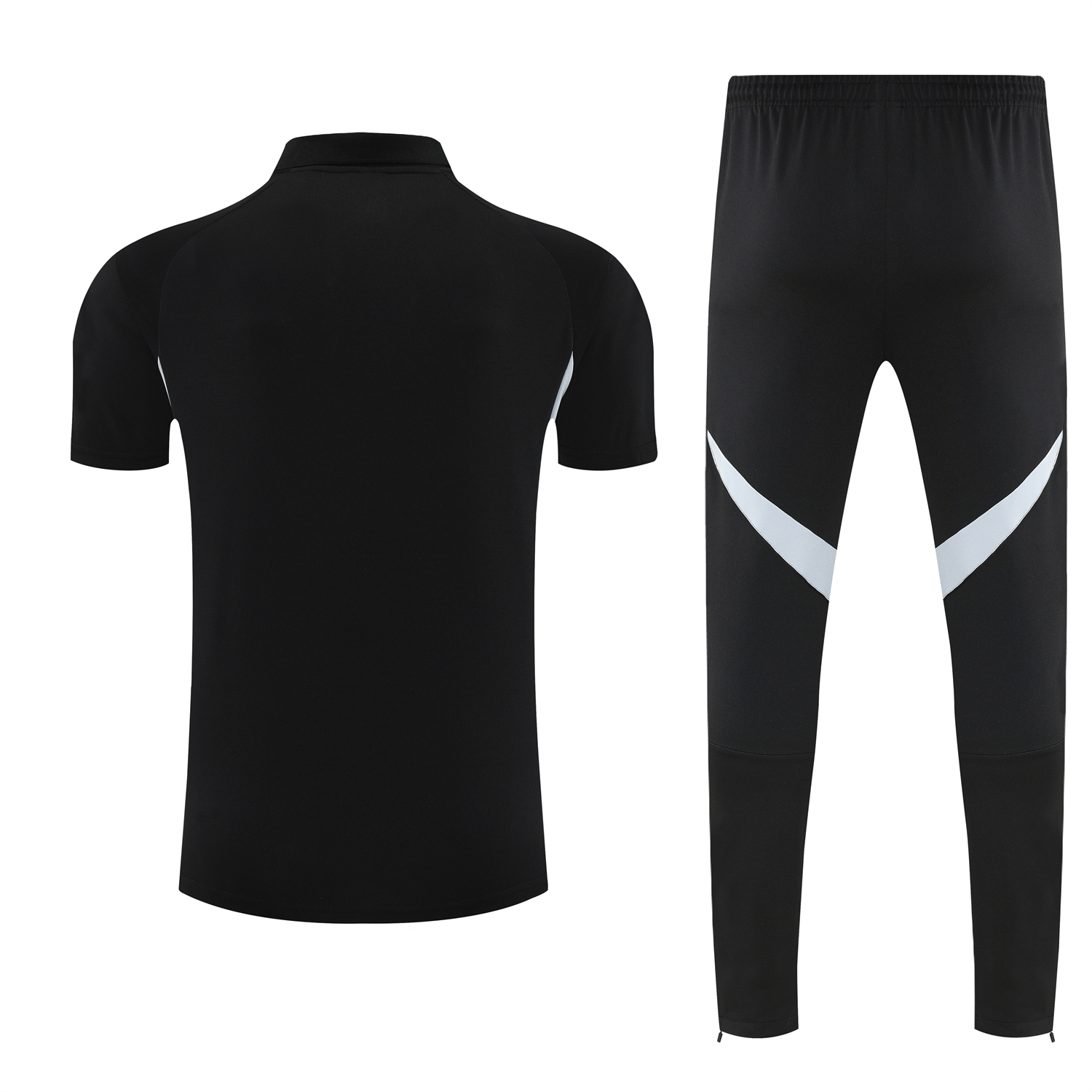 AlphaJersey-Argentina 2026 POLO Short-Sleeve Training Set - Black Top & Black Shorts