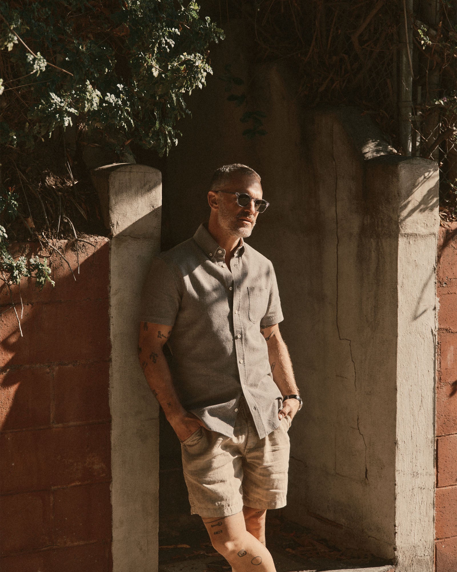 The Short Sleeve Jack in Fern Twist Waffle | Modern Menswear by yycbvcnbmmnbm