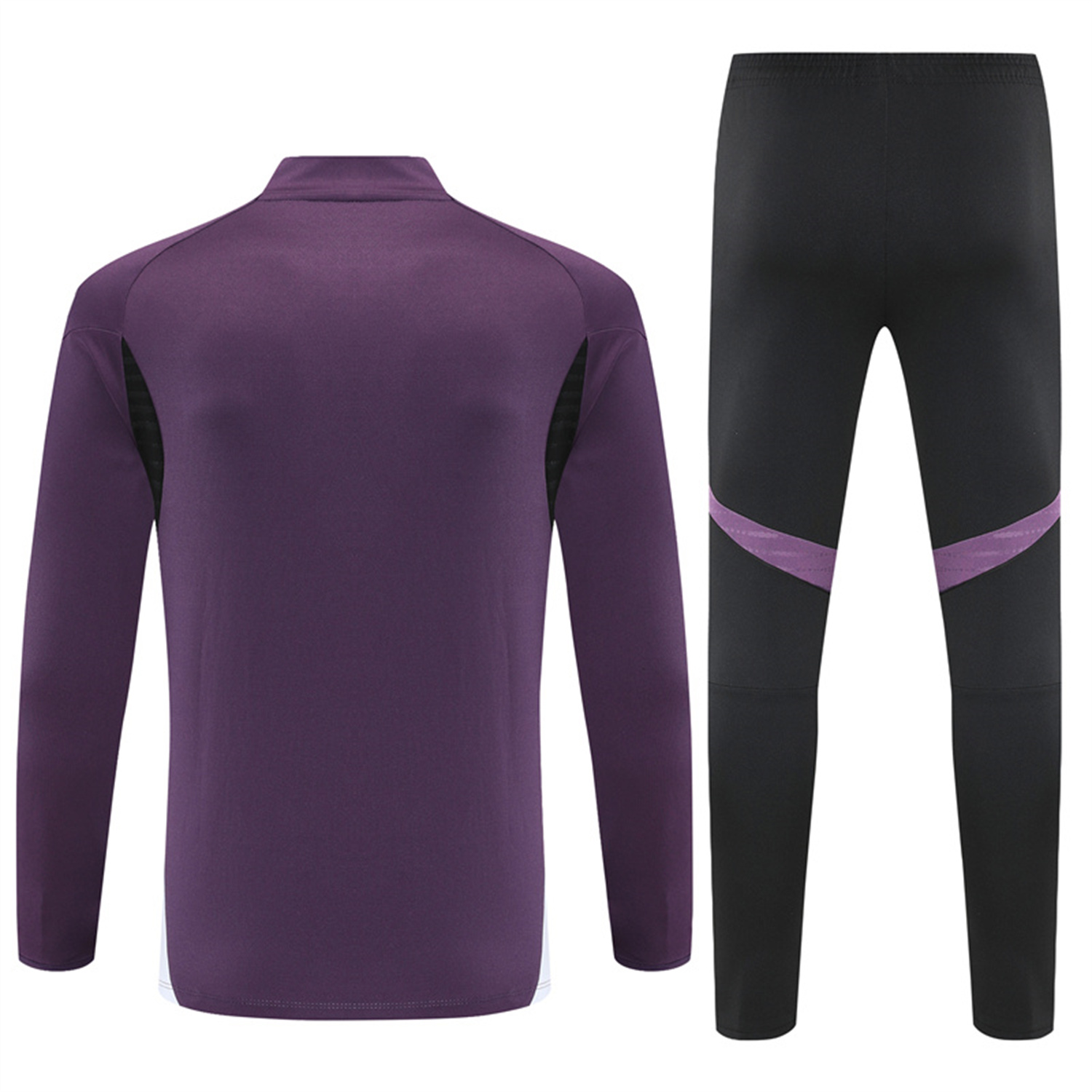 AlphaJersey-Manchester United 25-26 Long Sleeves Training Set - Purple Top & Black Pants