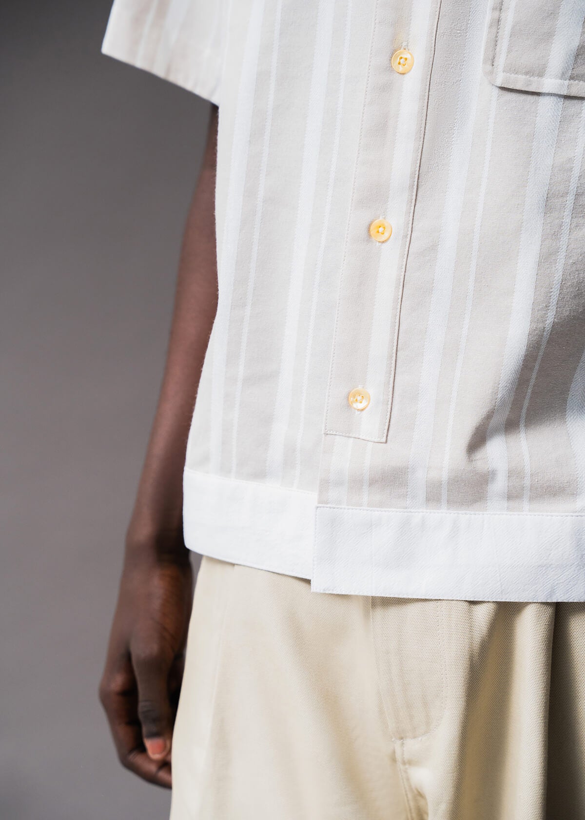 Chevron Stripe Cream | Modern Menswear by yycbvcnbmmnbm
