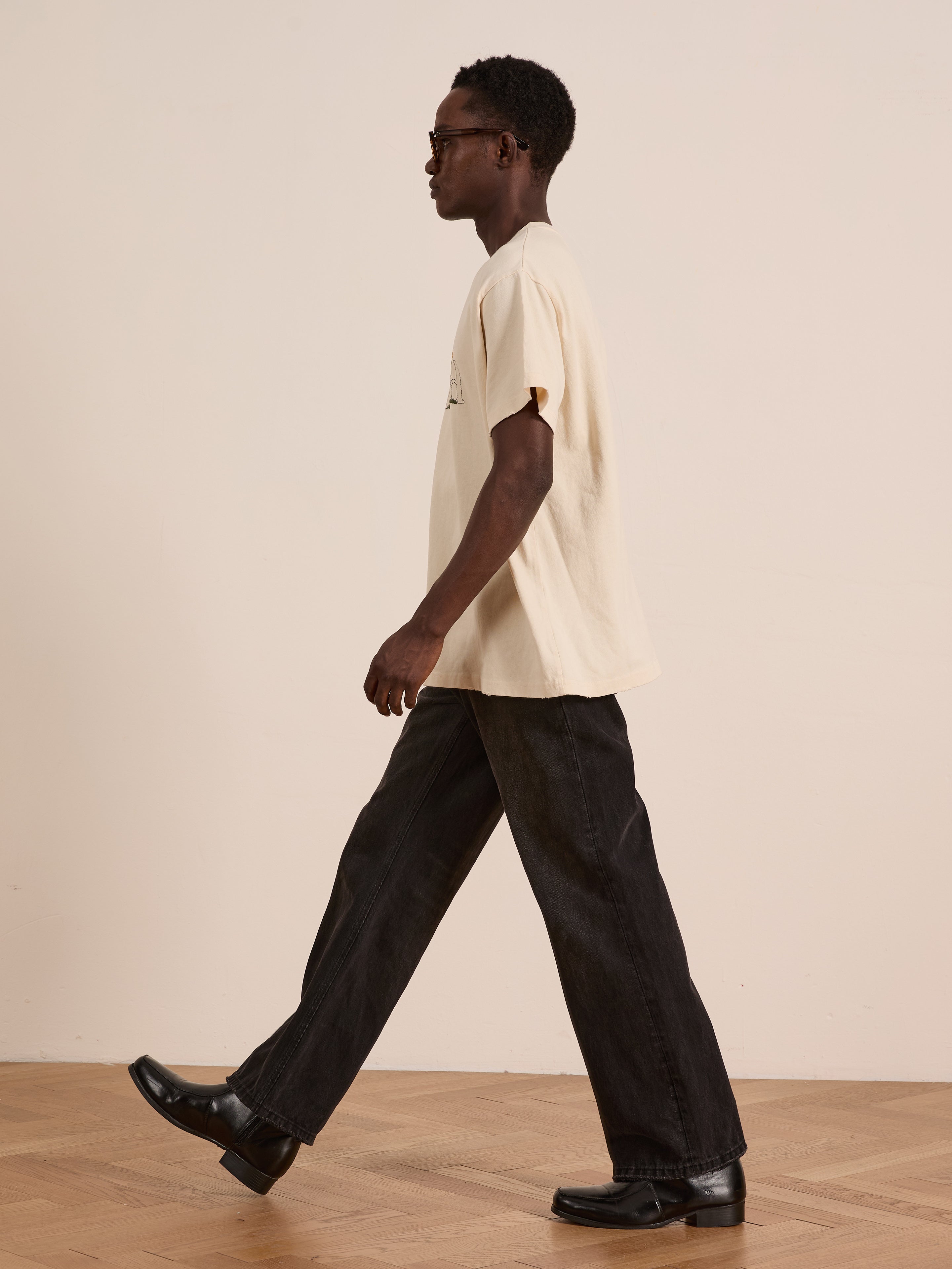Found Logo Flower Tee | Modern Menswear by yycbvcnbmmnbm