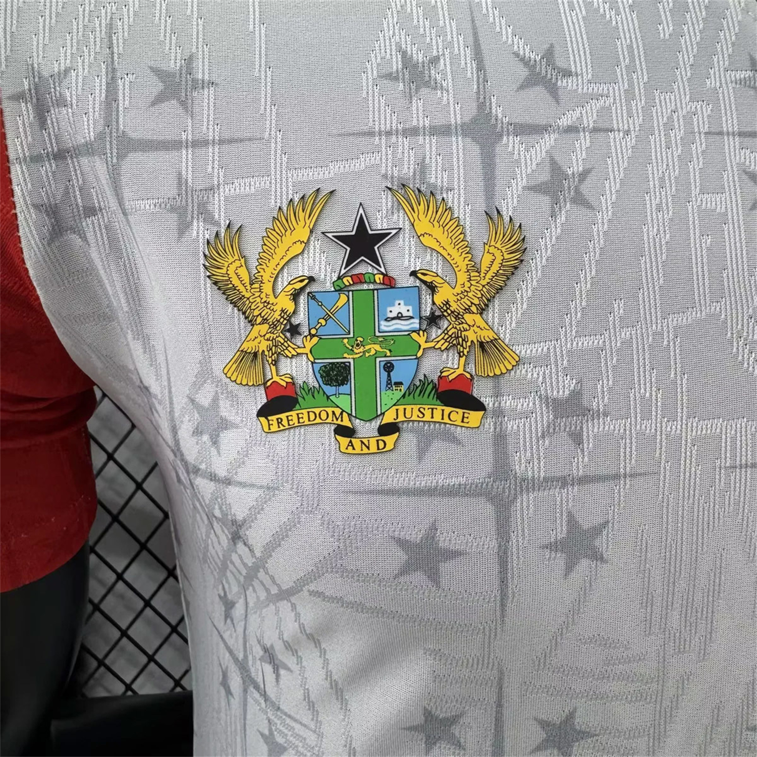 AlphaJersey-Ghana 2026 Coat Of Arms White Special Jersey - Player Version