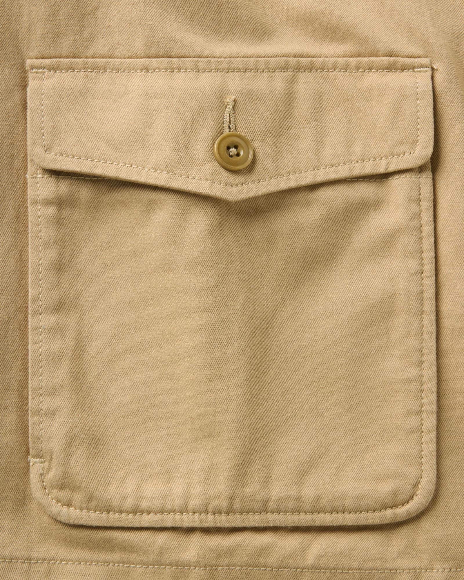 The Airman Jacket in Organic Khaki Foundation Twill | Modern Menswear by yycbvcnbmmnbm