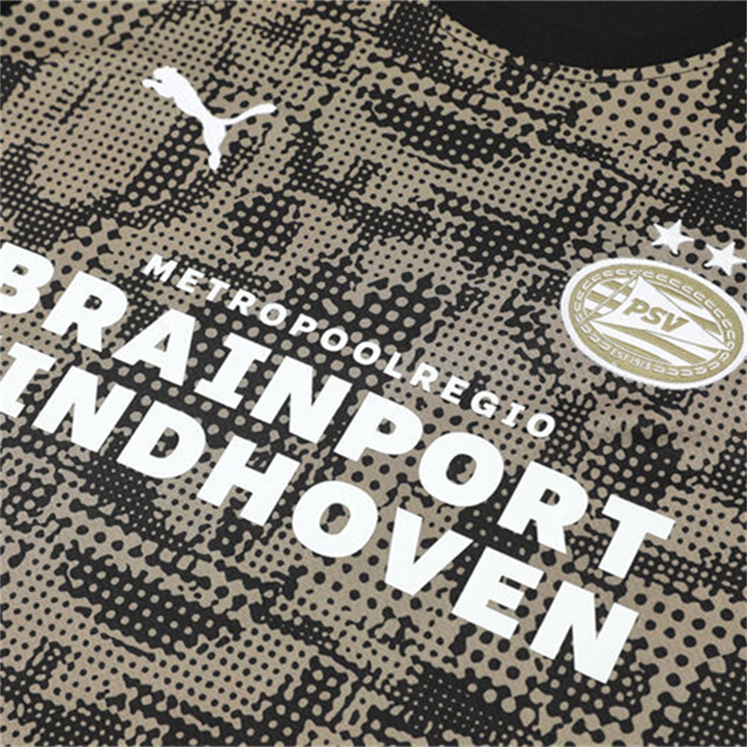 AlphaJersey-PSV Eindhoven 25-26 Short-Sleeve Training Set - Army Green Top & Black Shorts