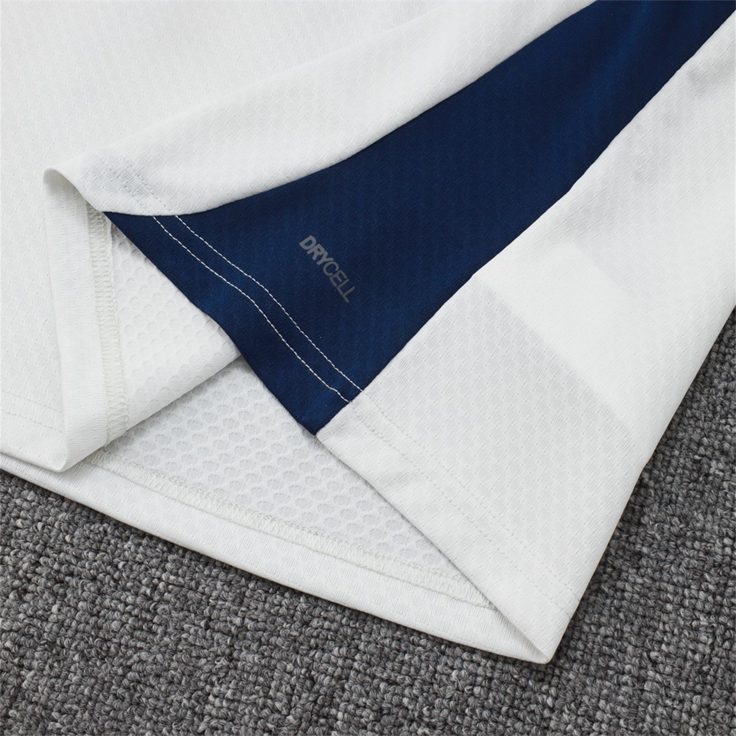 AlphaJersey-Portugal 25-26 Vest Training Set - Off White Top and Deep Blue Shorts