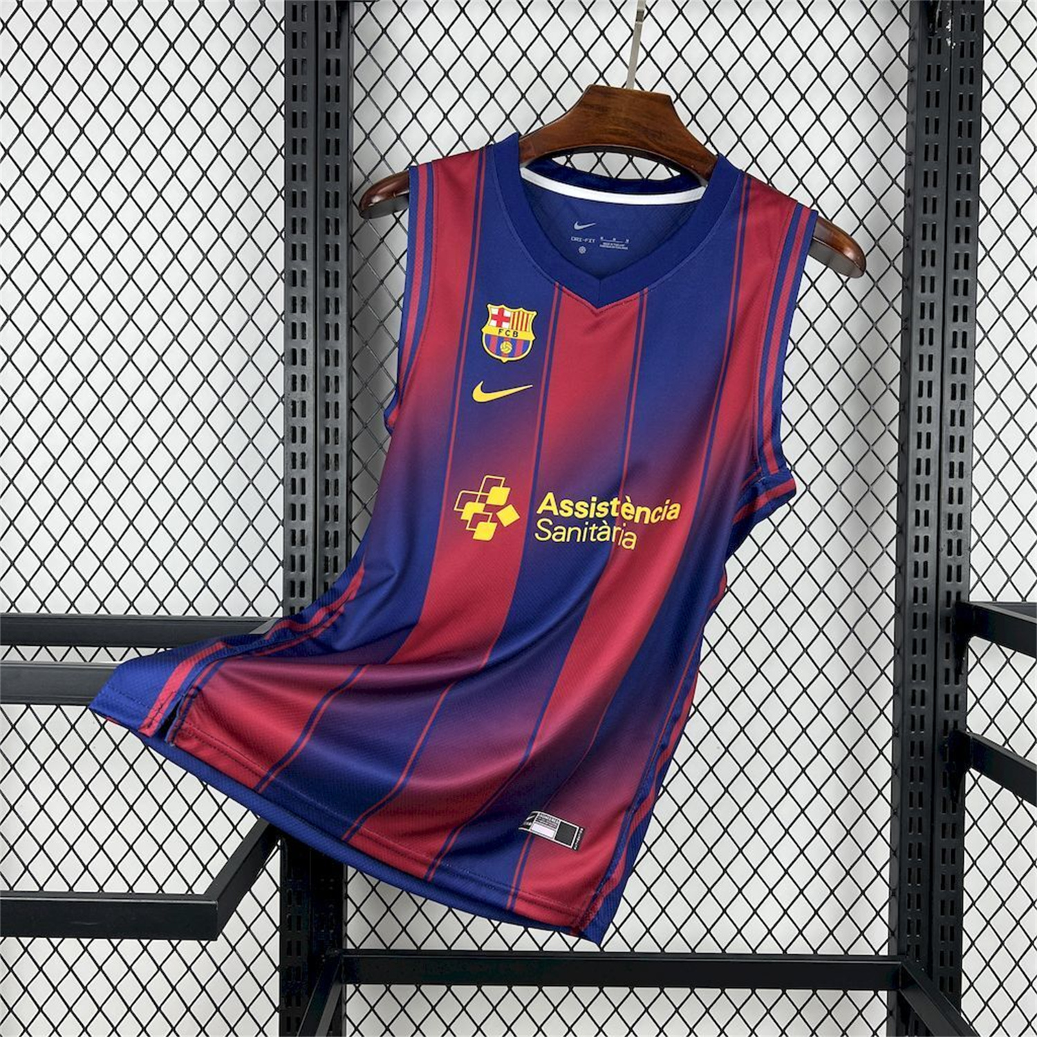 AlphaJersey-Barcelona 25-26 Blue And Red Basketball Training Vest - Fans Version