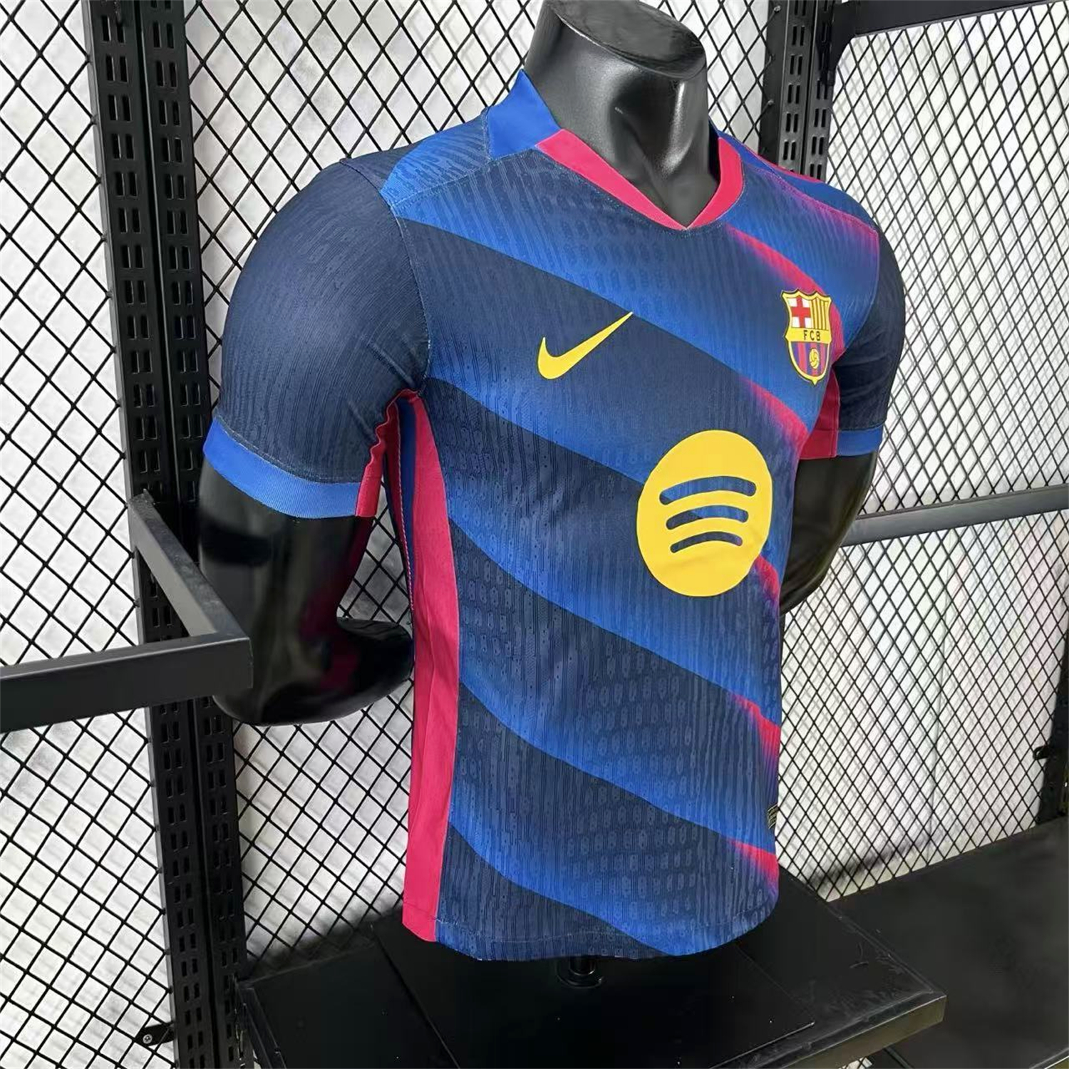 AlphaJersey-Barcelona 25-26 Red And Blue Twill Special Jersey - Player Version