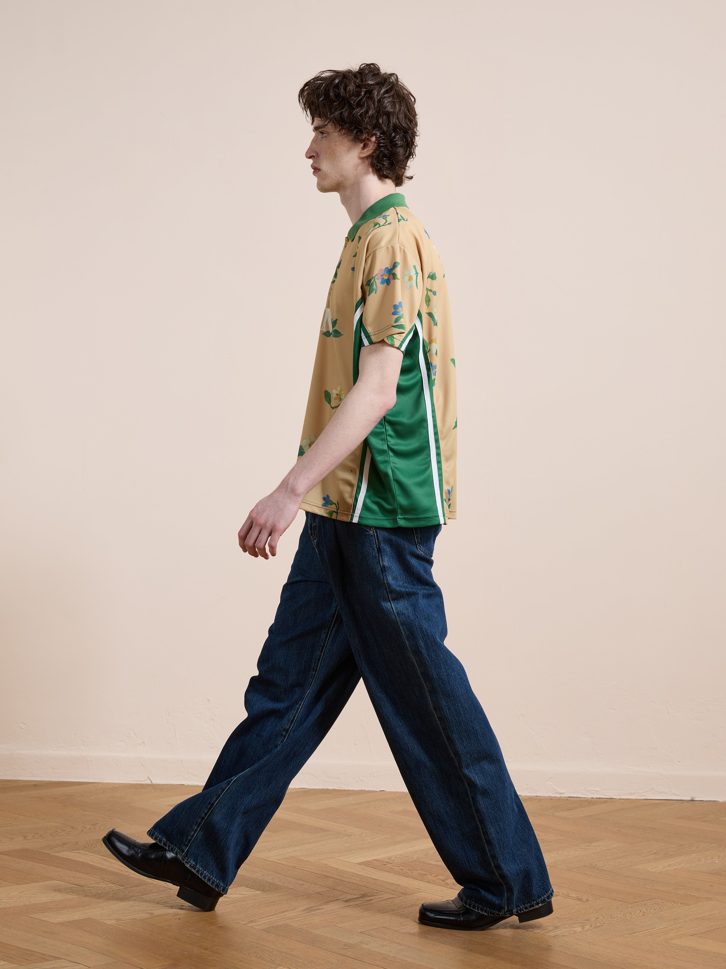 Floral Polo Jersey | Modern Menswear by yycbvcnbmmnbm