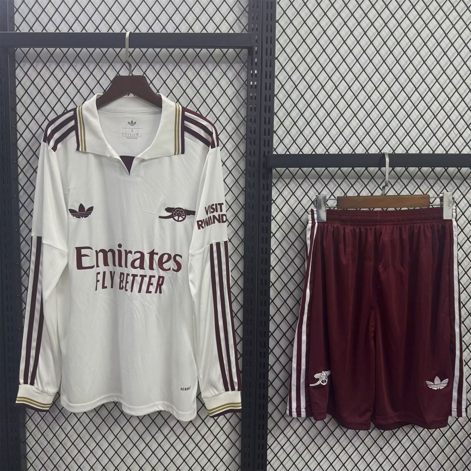 AlphaJersey-Arsenal 25-26 Third White Long Sleeves Kids Kit