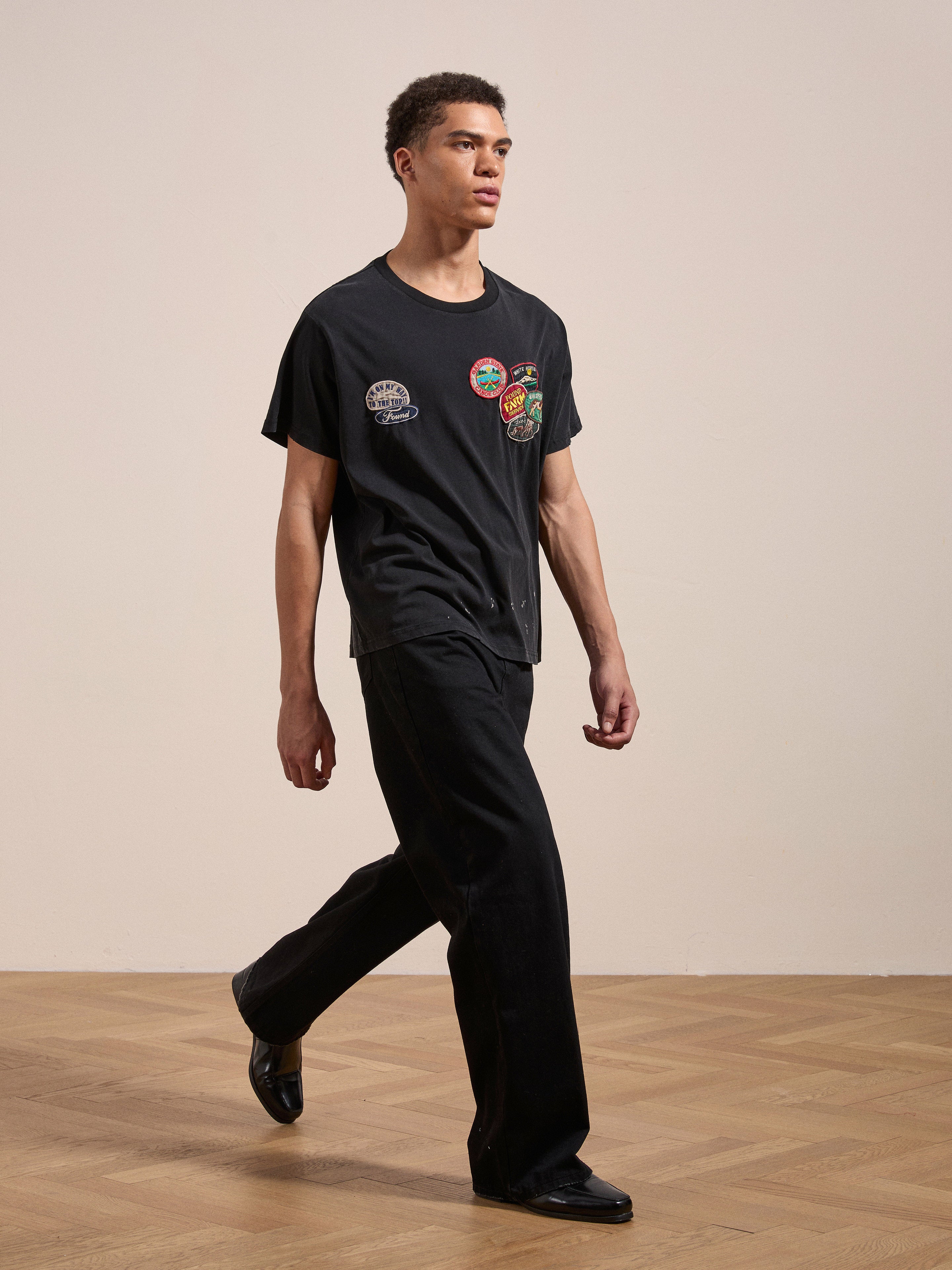 Multi Patch Washed Tee | Modern Menswear by yycbvcnbmmnbm