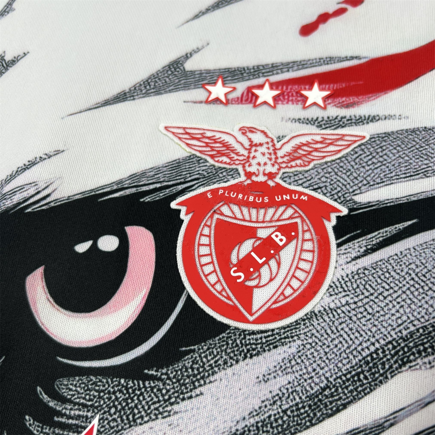 AlphaJersey-Benfica 25-26 White Eagle Black Special Jersey - Fans Version