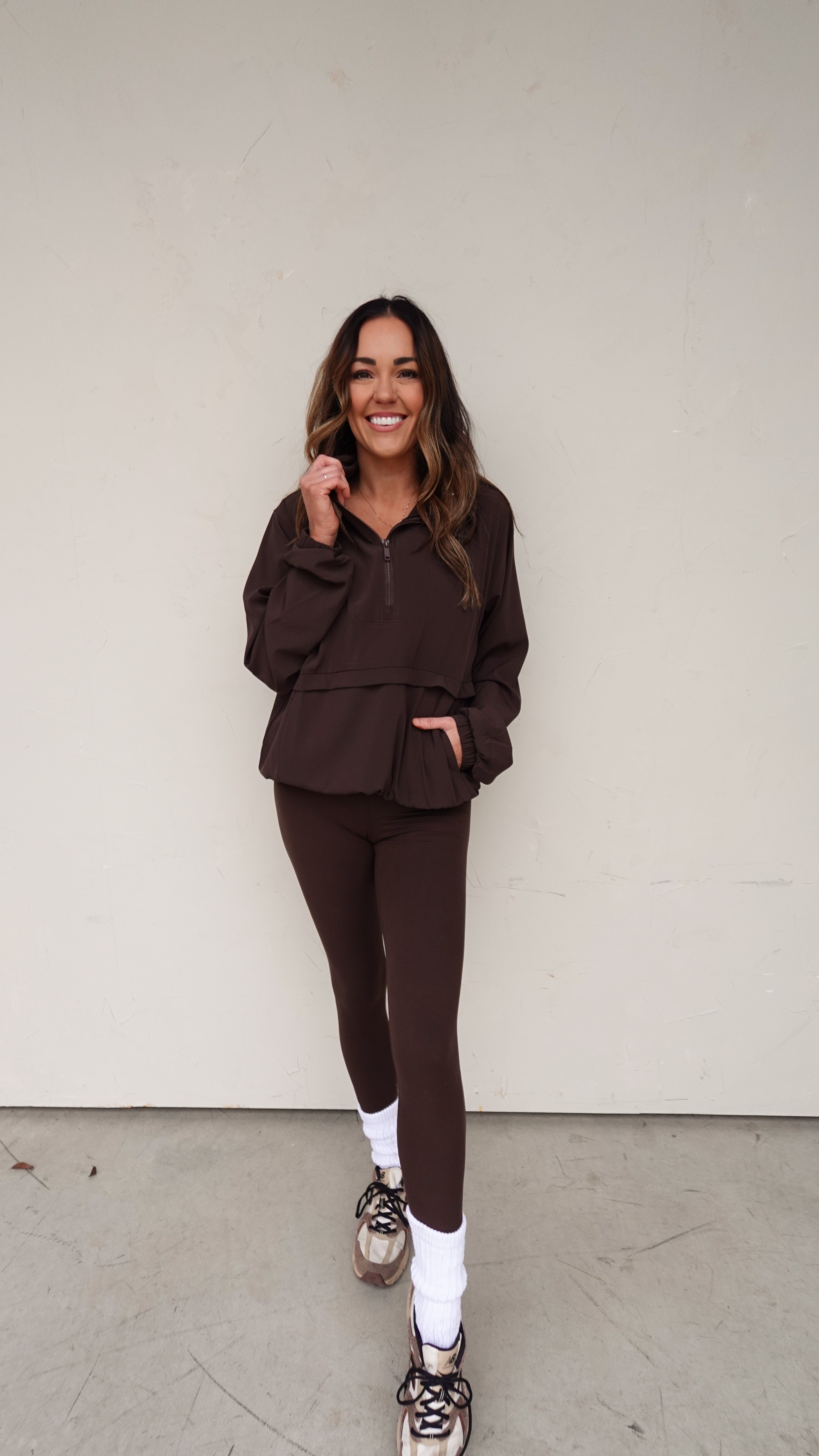 High-Waisted Buttersoft Legging - Espresso | Elegant Women's Fashion by coolavocek