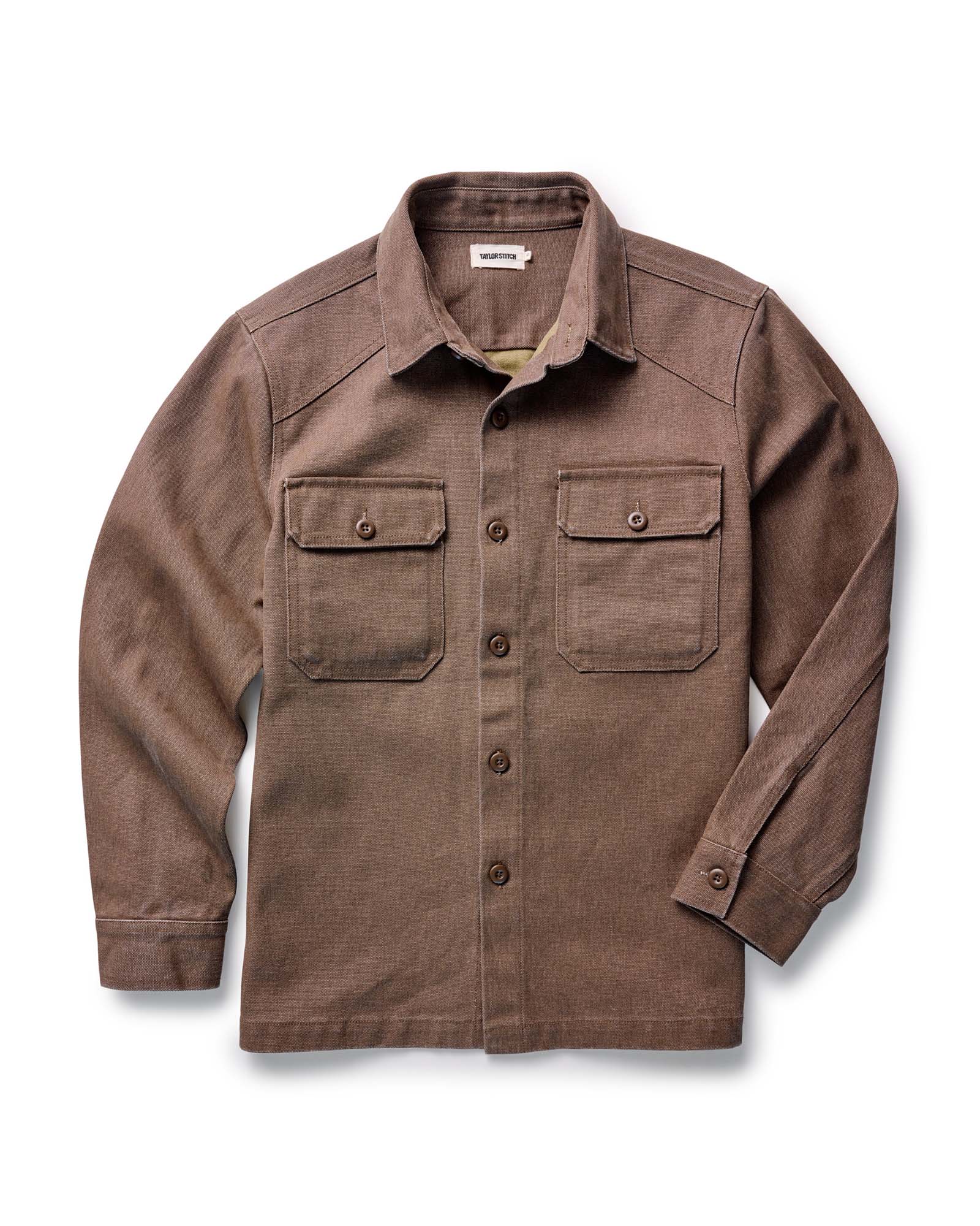 The Shop Shirt in Aged Penny Chipped Canvas | Modern Menswear by yycbvcnbmmnbm