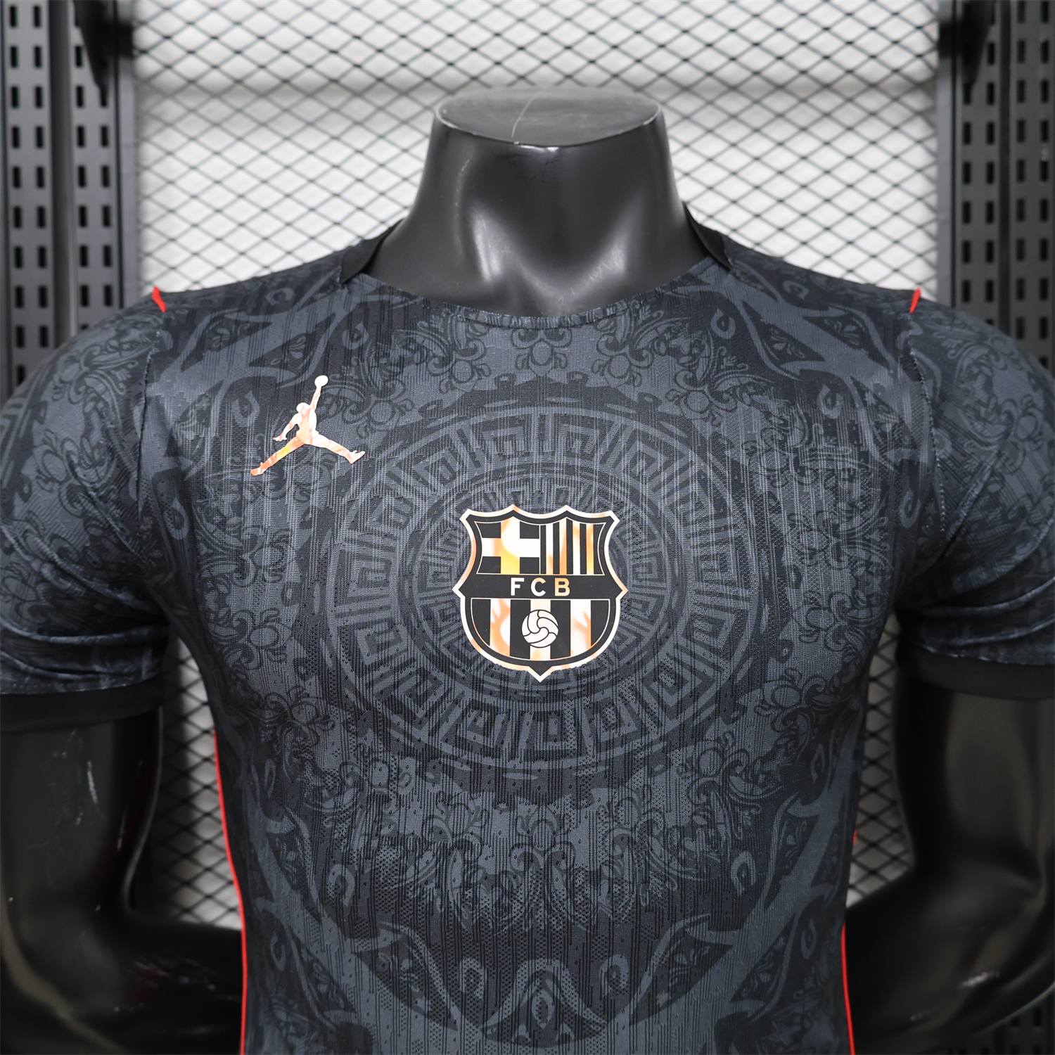 AlphaJersey-Barcelona 25-26 Jordan Black Special Jersey - Player Version
