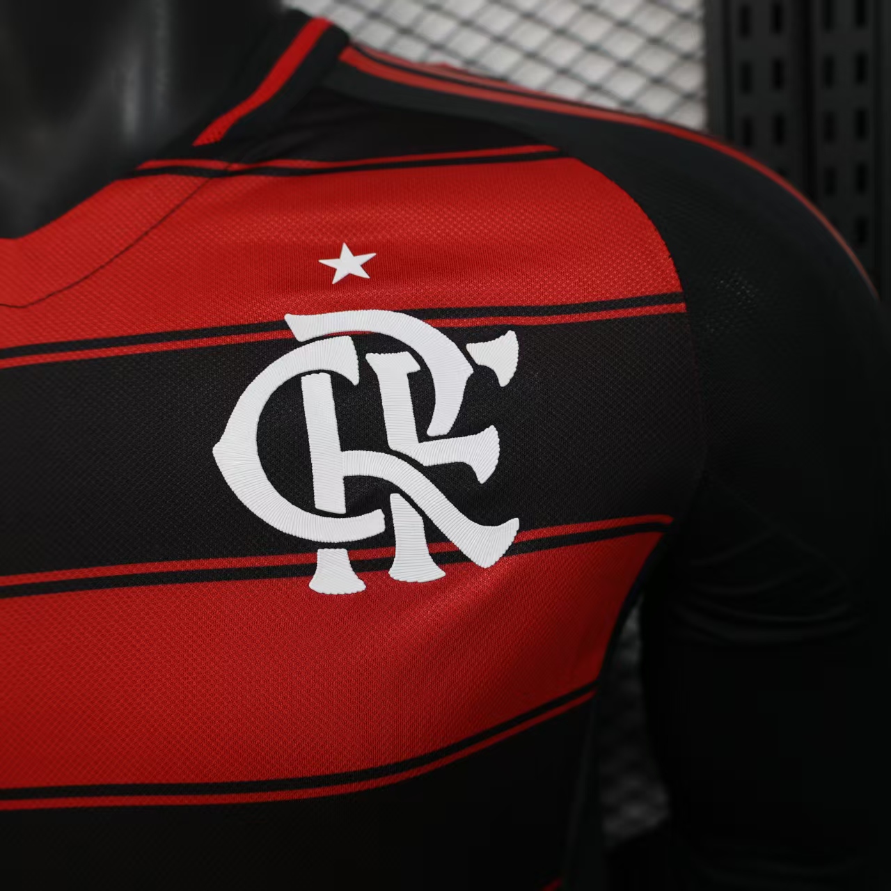 AlphaJersey-Flamengo 25-26 Home Long Sleeves Unsponsored Jersey - Player Version