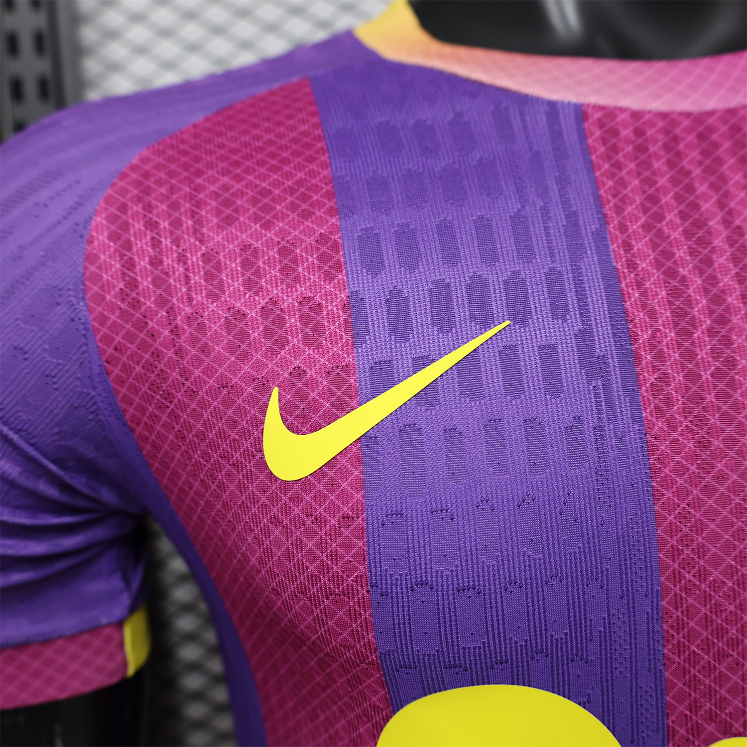 AlphaJersey-Barcelona 25-26 Purple Pink And Yellow Special Jersey - Player Version