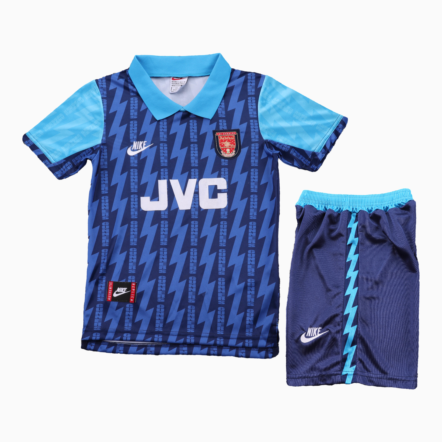 AlphaJersey-Retro Arsenal 1994-95 Away Kids Kit
