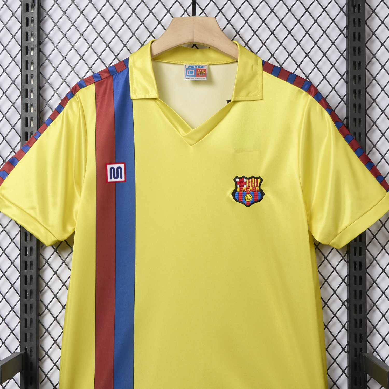 AlphaJersey-Retro Barcelona 1982-84 Away Yellow Jersey