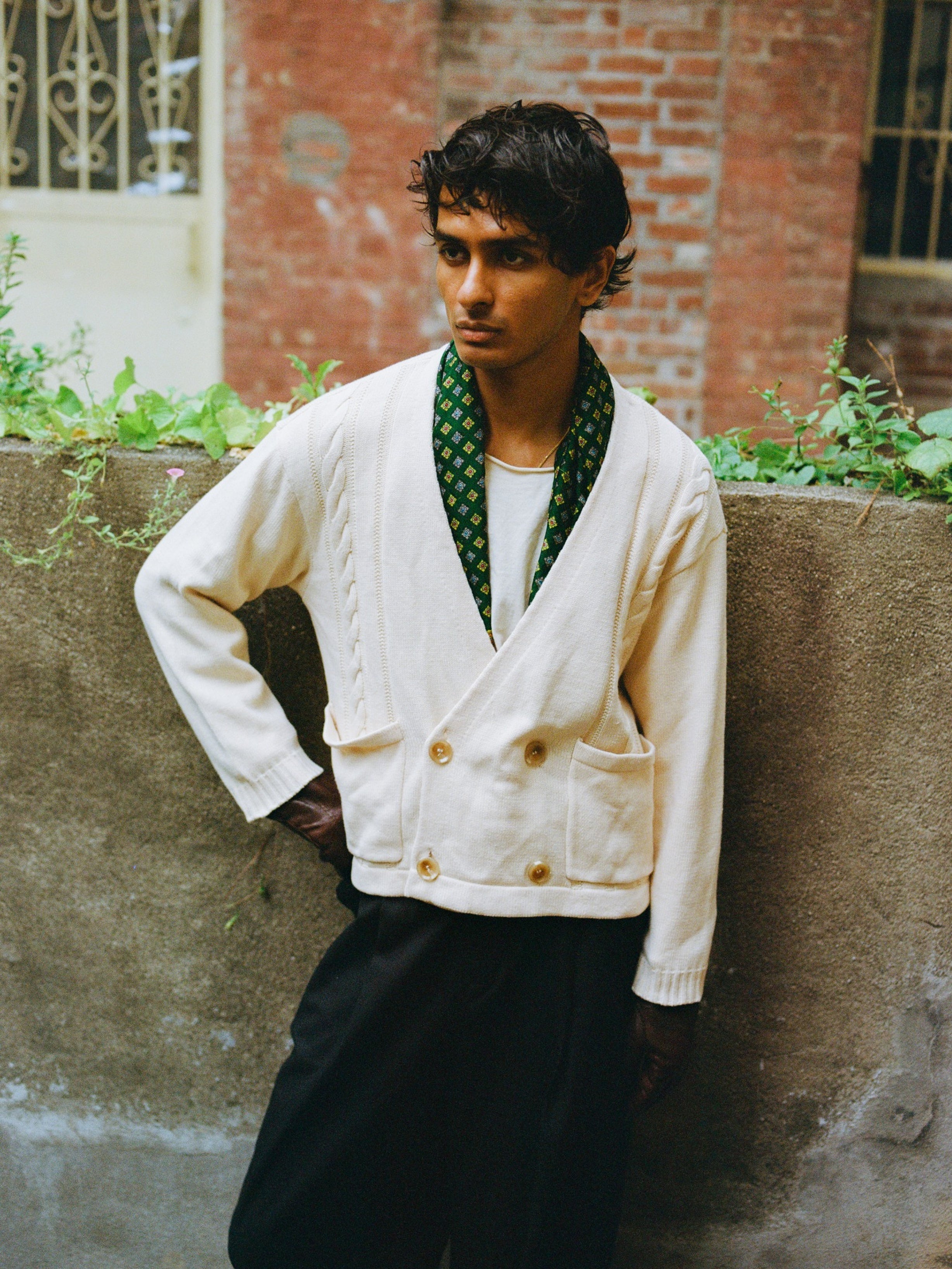 Double Breasted Knit Cardigan | Modern Menswear by yycbvcnbmmnbm