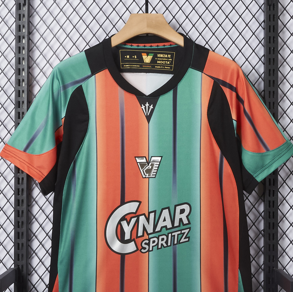 AlphaJersey-Venezia FC 25-26 Orange And Green Special Jersey - Fans Version