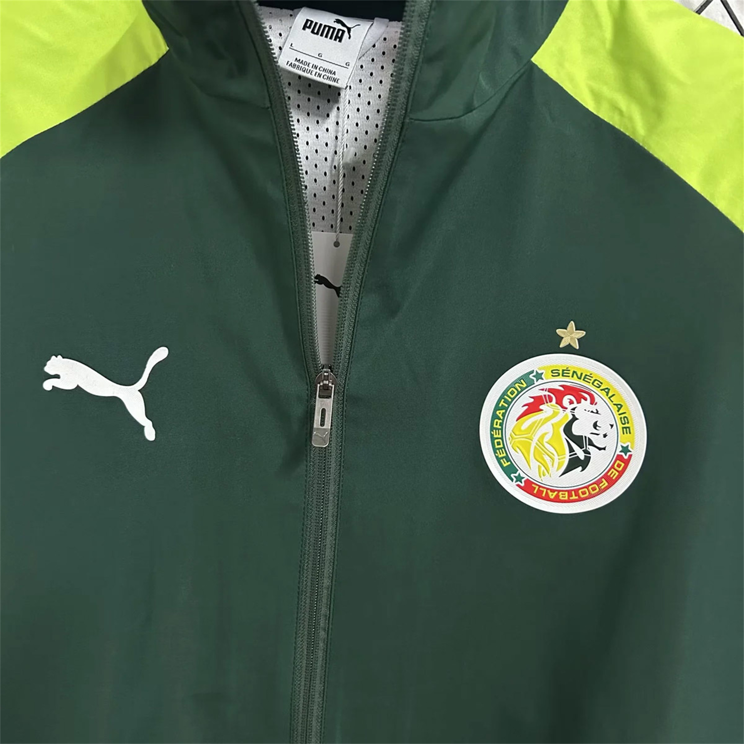 AlphaJersey-Senegal 25-26 Windbreaker Jacket - Green