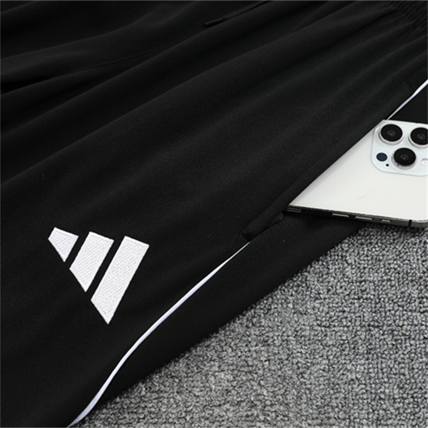AlphaJersey-INT M.A.M 25-26 Long Sleeves Training with Black Sponsors Set - Pink Top & Black Pants