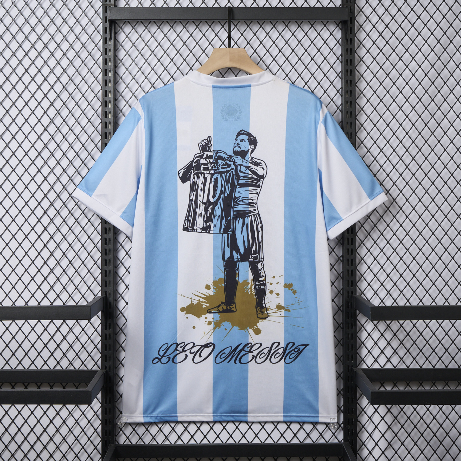 AlphaJersey-Argentina 25-26 50th Anniversary Messi Graffiti Special Jersey - Fans Version