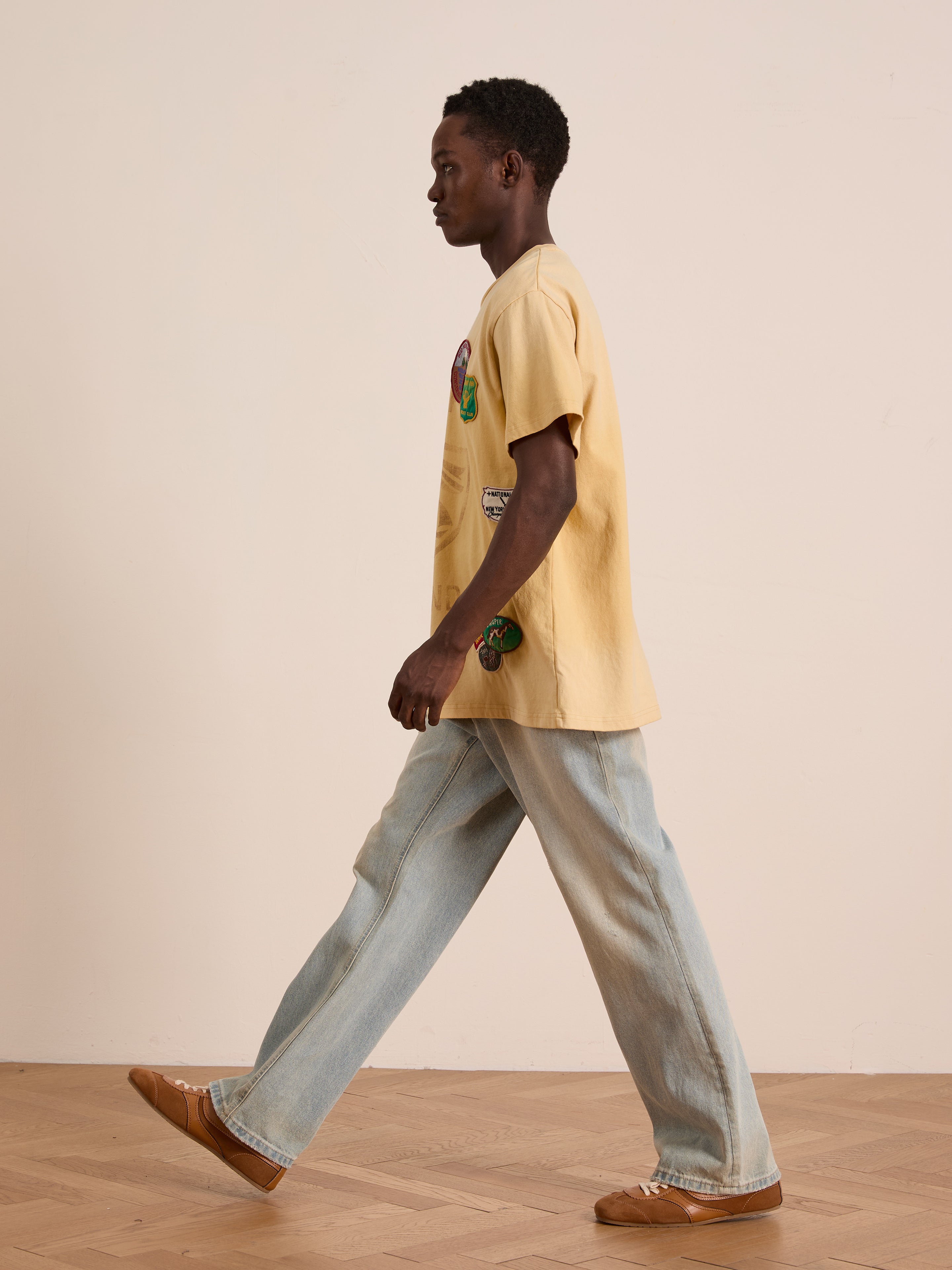 Patchwork Camp Tee | Modern Menswear by yycbvcnbmmnbm
