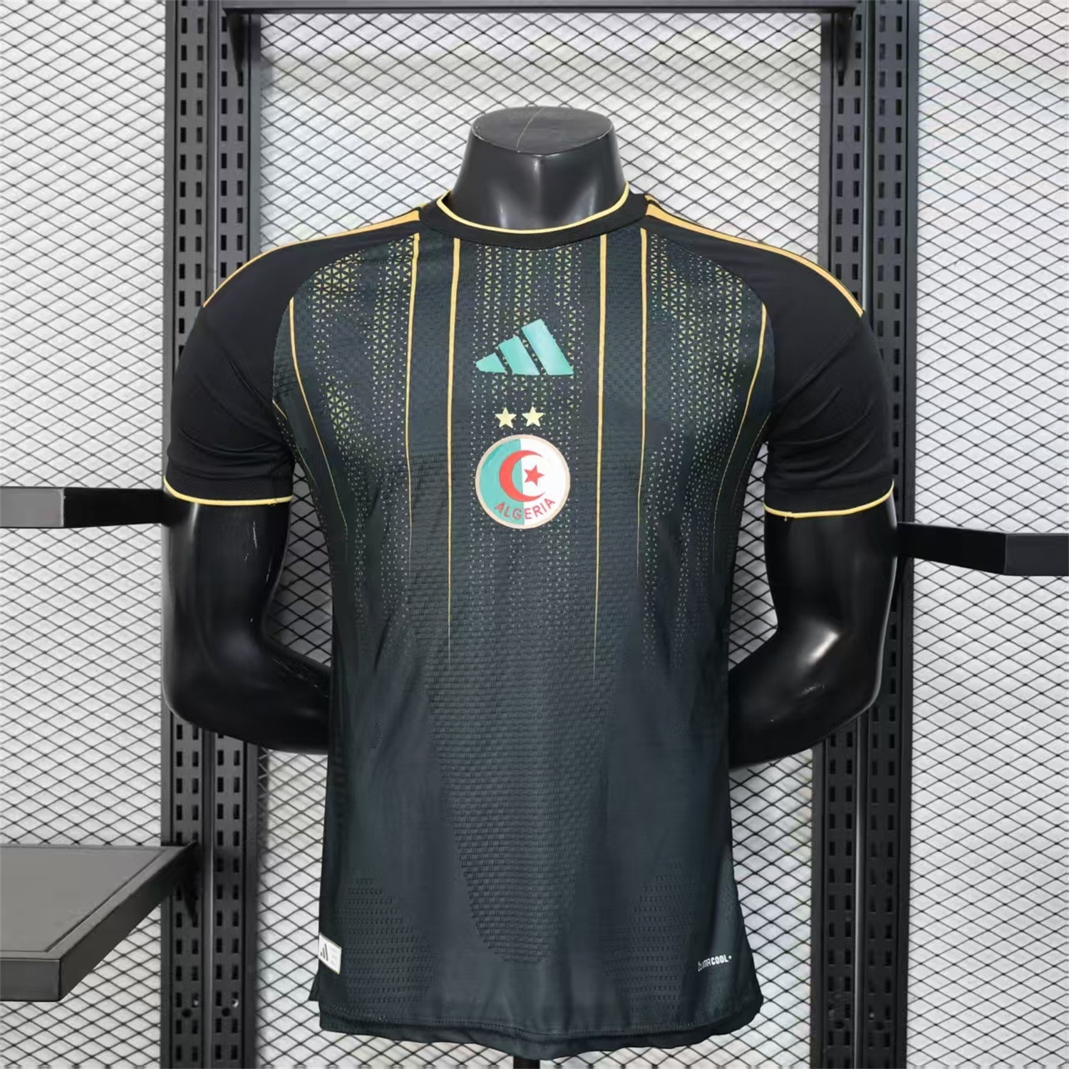 AlphaJersey-Algeria 2026 Black And Gold Special Jersey - Player Version