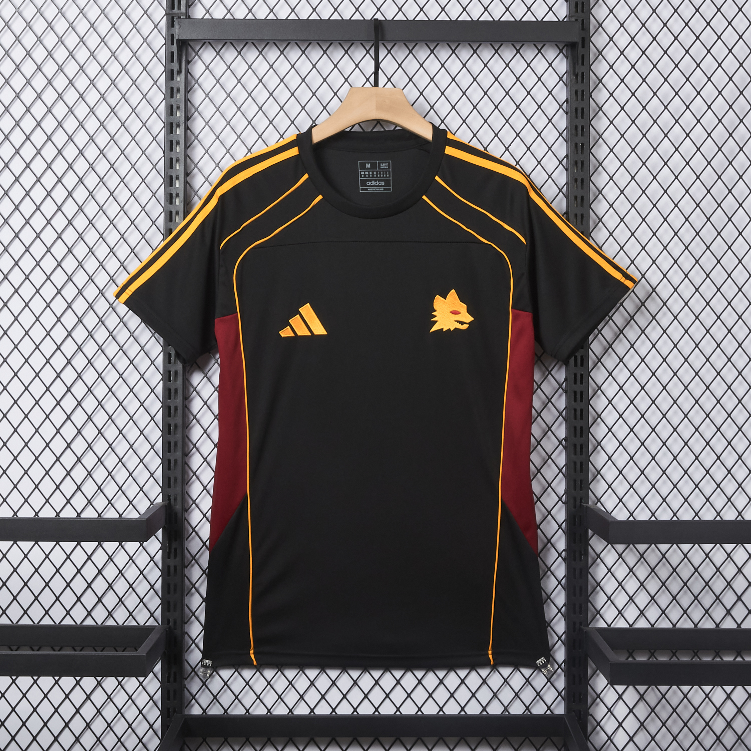 AlphaJersey-AS Roma 25-26 Travel Special Black Jersey - Fans Version