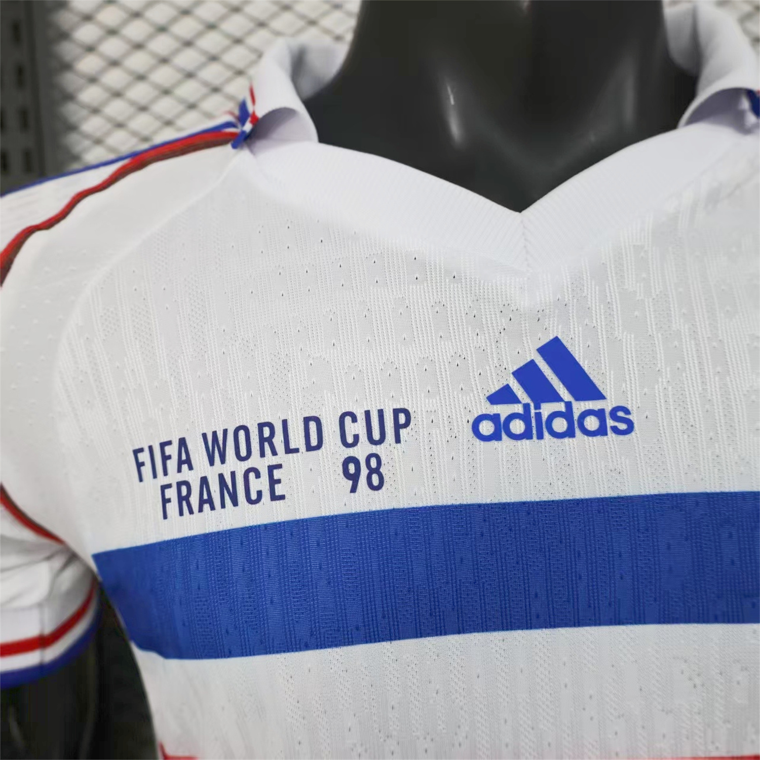 AlphaJersey-Retro France 1998 Away White Jersey - Player Version