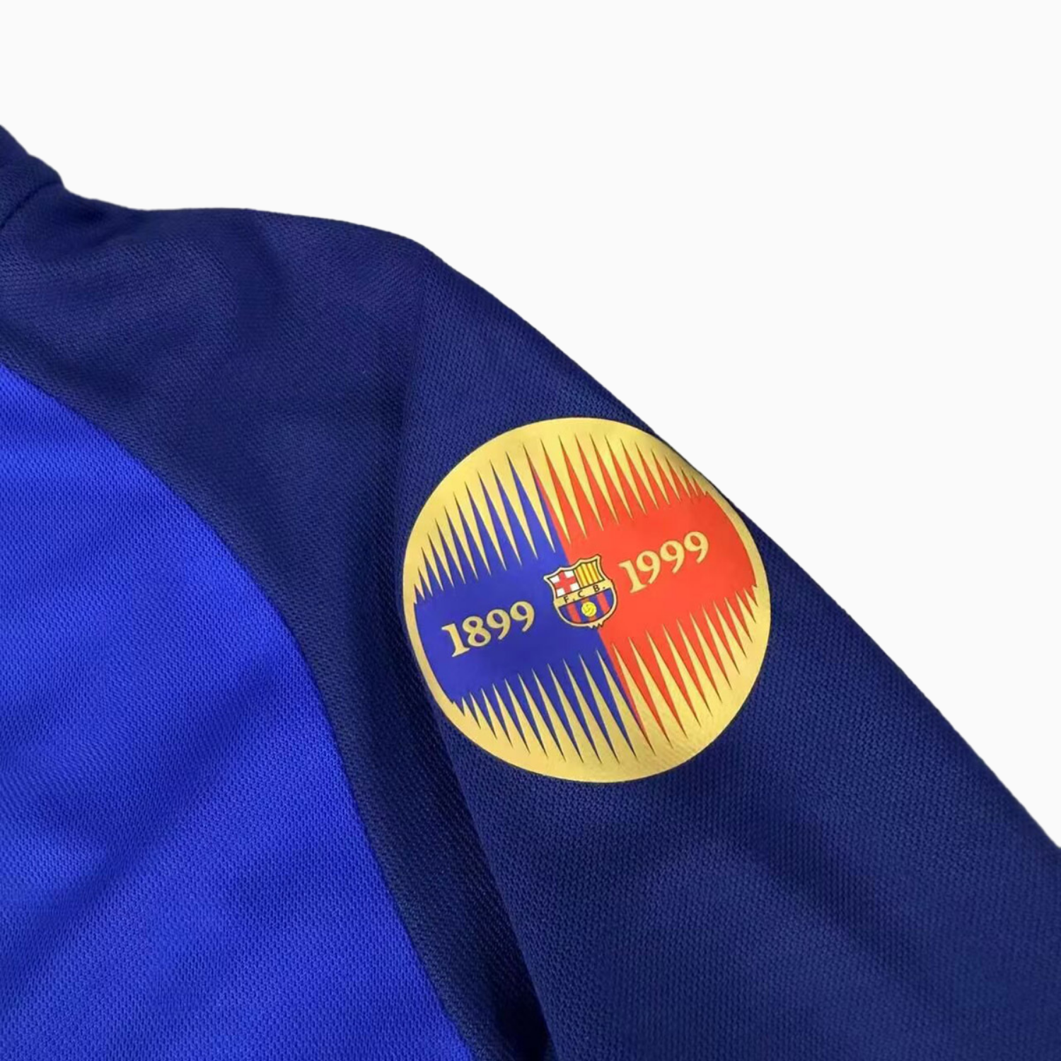 AlphaJersey-Retro Barcelona 99-00 Home 100th anniversary Long Sleeves Kids Kit