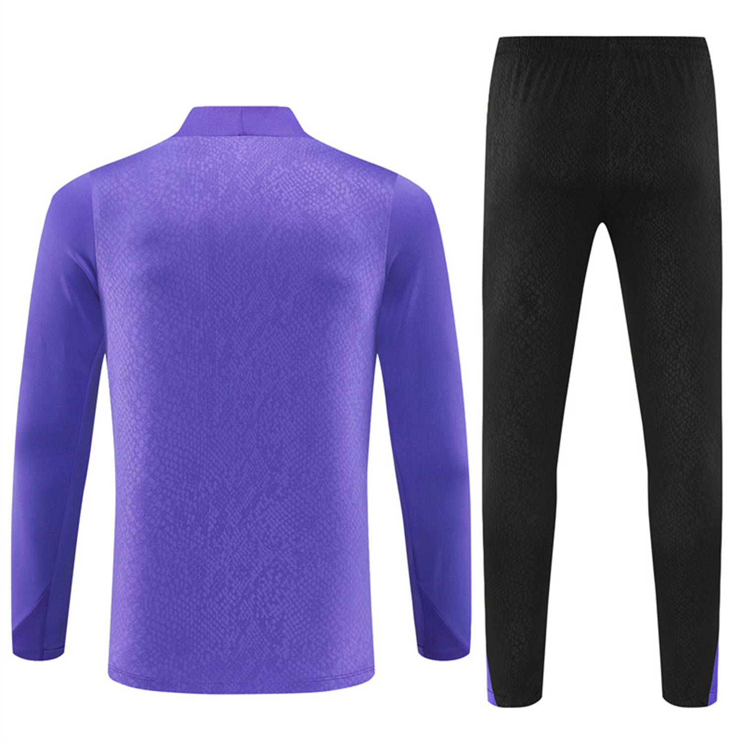 AlphaJersey-Barcelona 25-26 X KB Long Sleeve Training Set - Purple Top & Black Pants