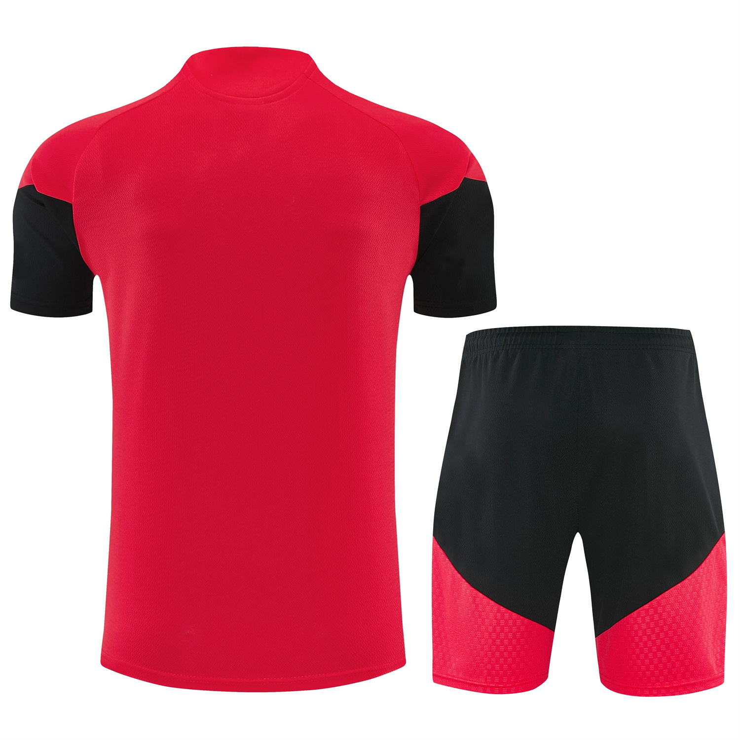 AlphaJersey-Germany 2026 Short-Sleeve Training Set - Red Top and Black Shorts