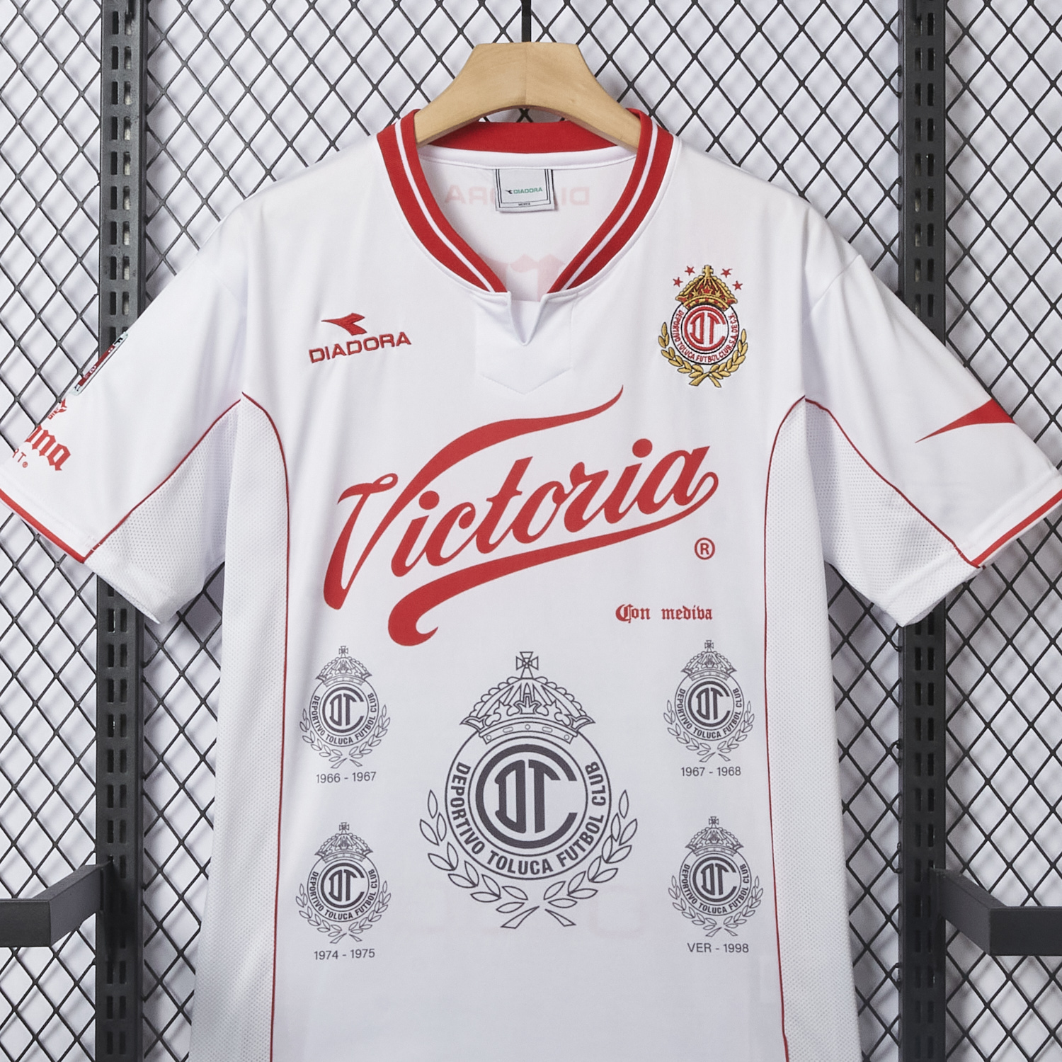AlphaJersey-Retro Toluca 1998-99 Away White Jersey