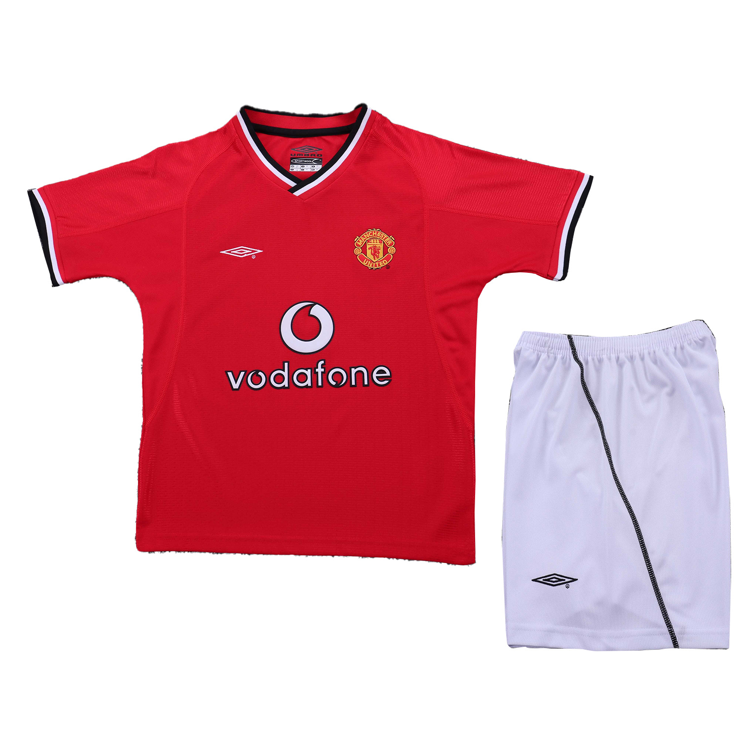 AlphaJersey-Retro Manchester United 2000-02 Home Kids Kit