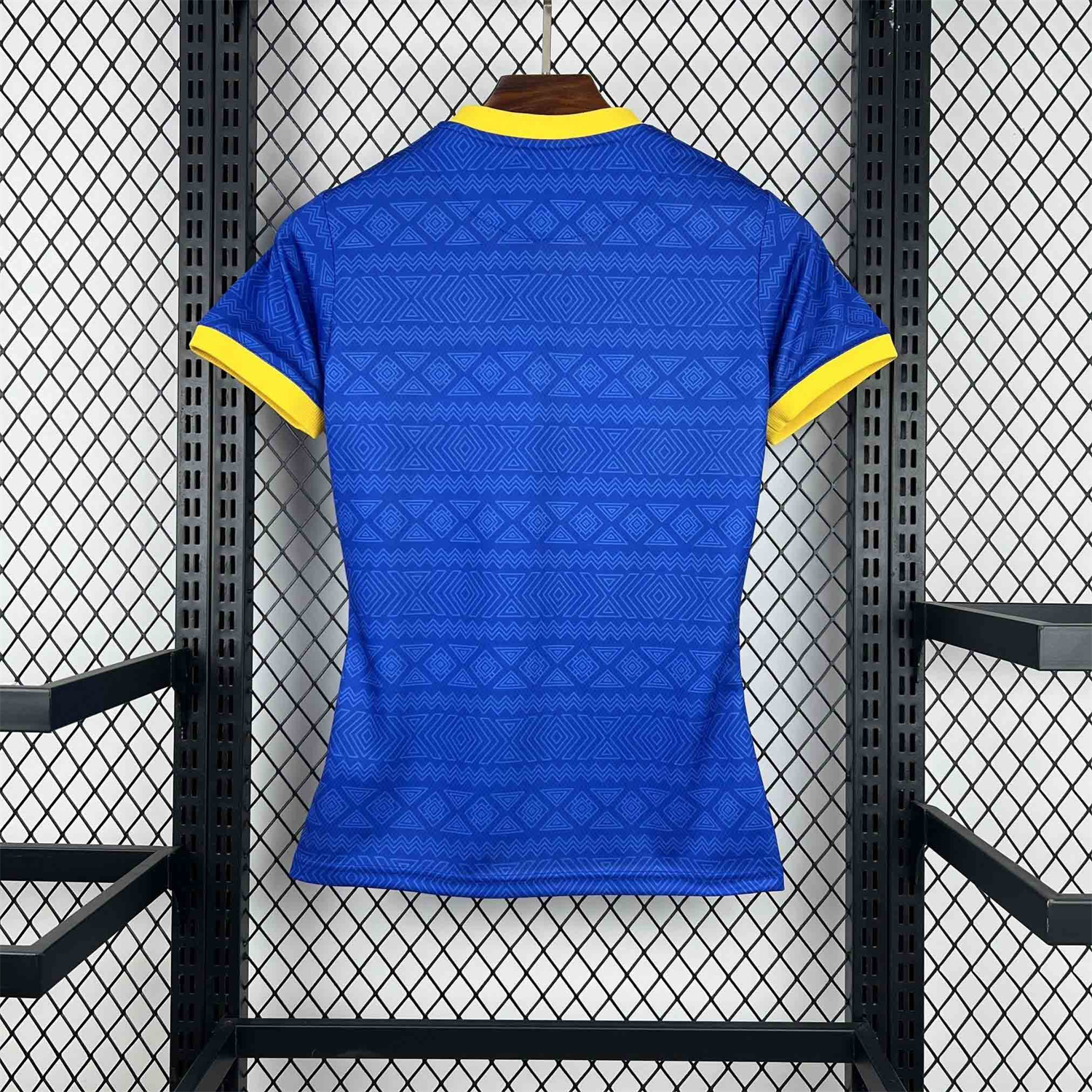 AlphaJersey-Women's Brazil 2026 Diamond Texture Blue Special Jersey