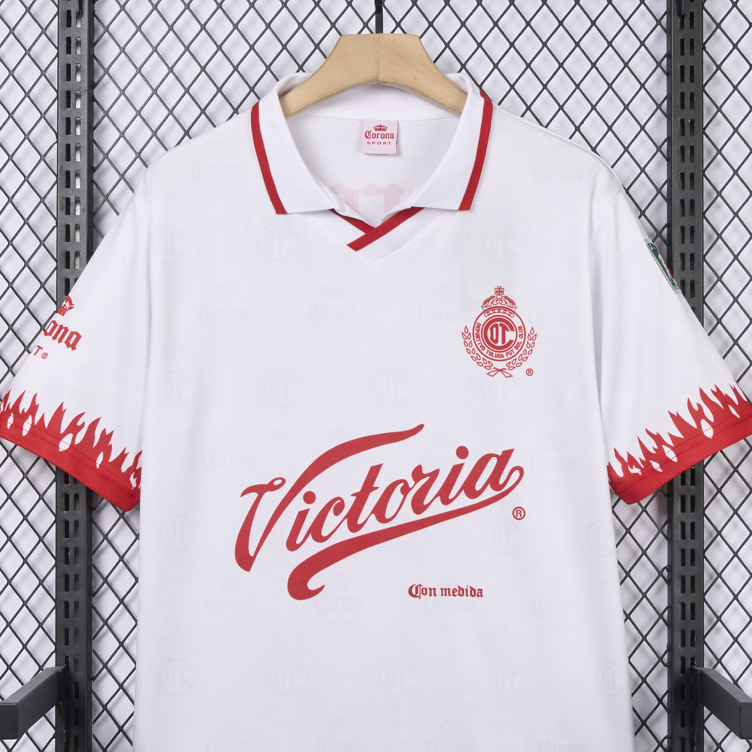 AlphaJersey-Retro Toluca 1997-98 Away White Jersey