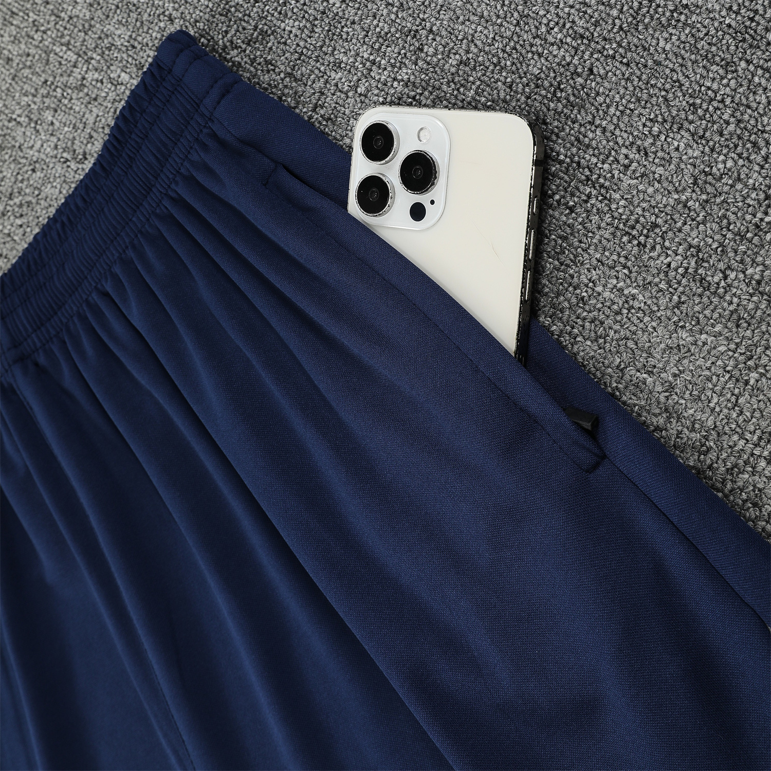 AlphaJersey-Inter Milan 25-26 Short-Sleeve Training Set - Blue Sleeve White Top & Blue Shorts