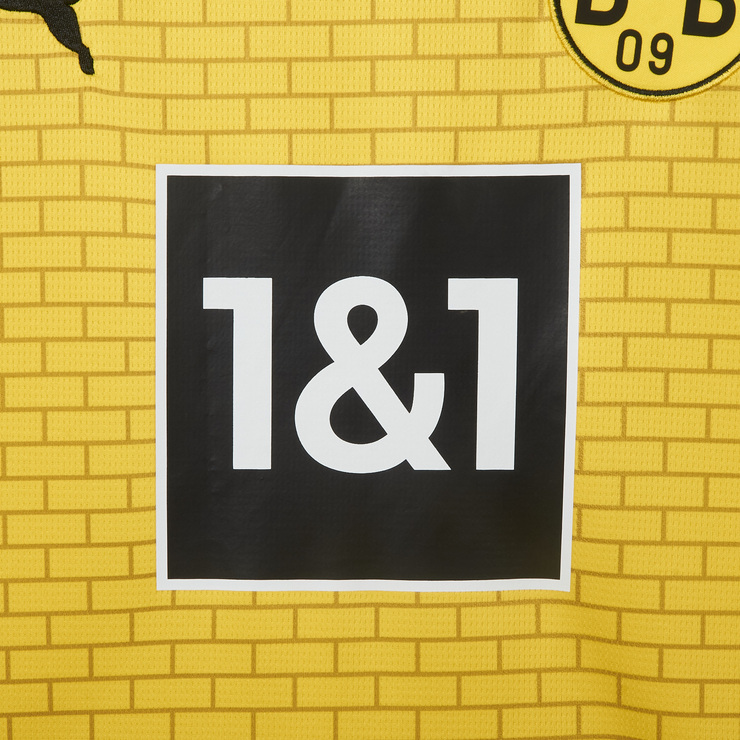 AlphaJersey-Dortmund 25-26 Pre-Match Training Yellow Brickwork Pattern Jersey - Fans Version