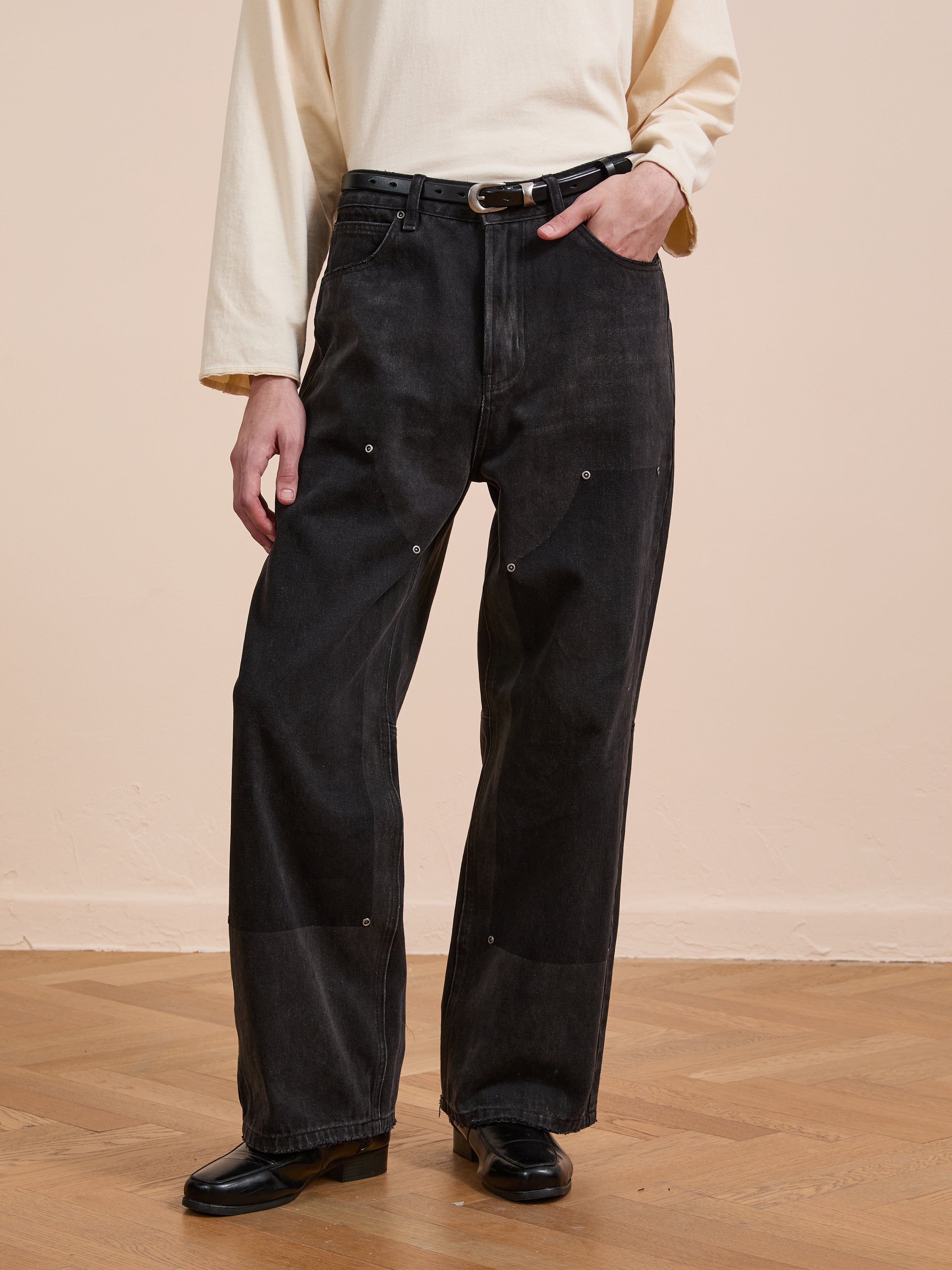 Double Knee Carpenter Jeans | Modern Menswear by yycbvcnbmmnbm