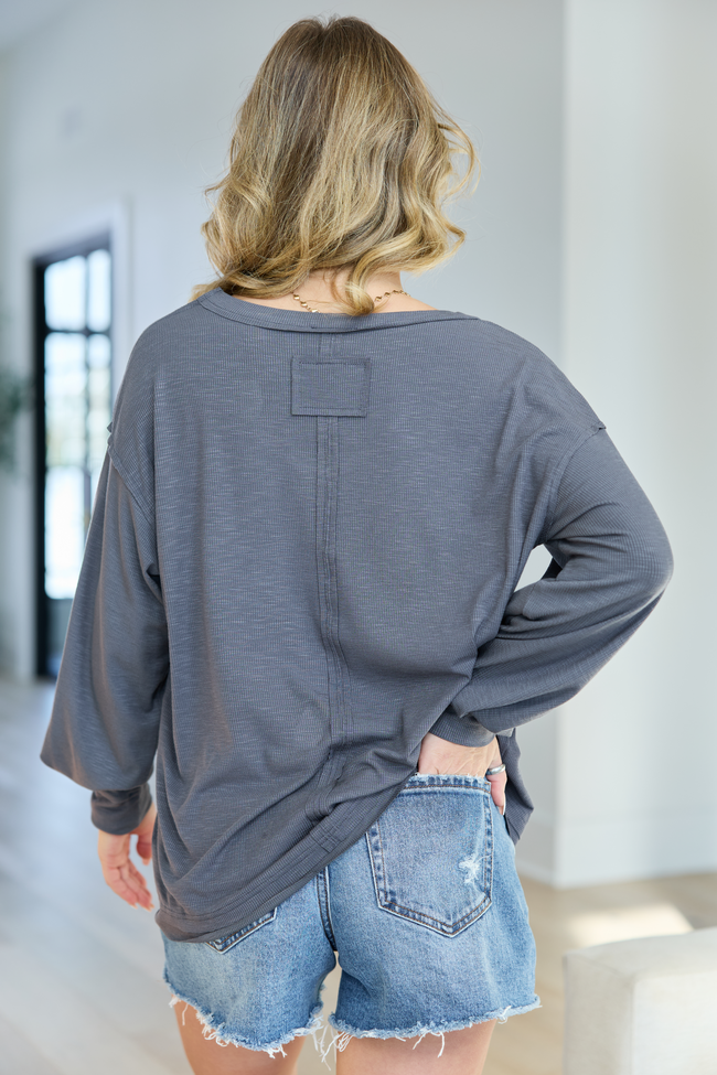 Kendall Grey Scoop Neck Tunic SALE | Elegant Women's Fashion by coolavocek