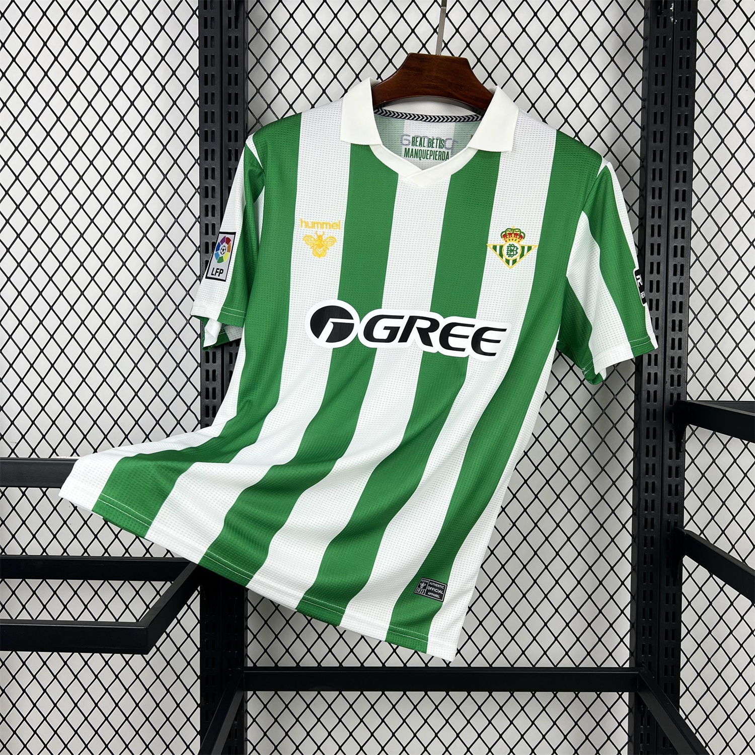 AlphaJersey-Real Betis 25-26 Retro Style Green Polo Jersey - Fans Version