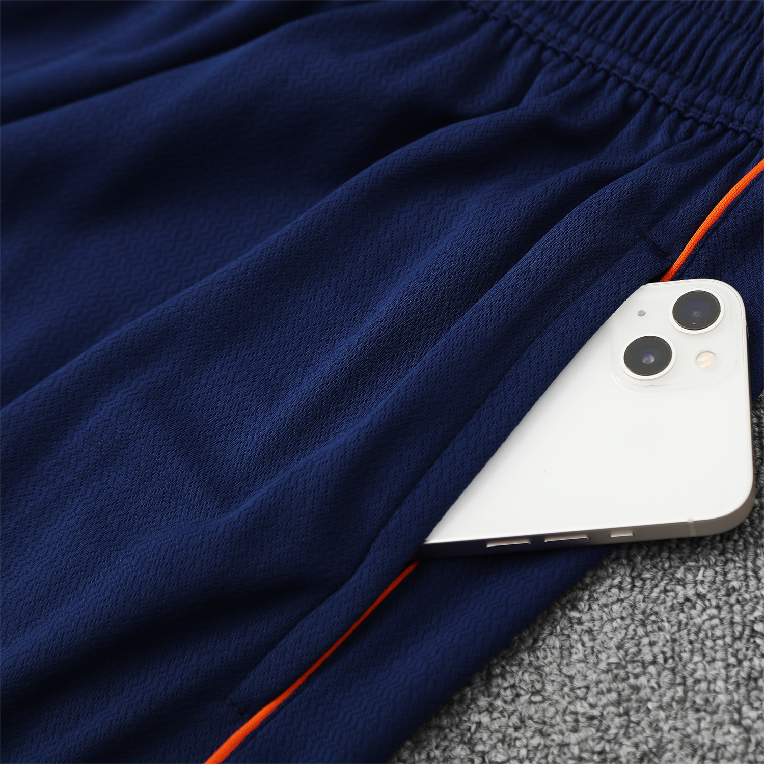 AlphaJersey-Marseille 25-26 Short-Sleeve Training Set - Blue Top & Blue Shorts
