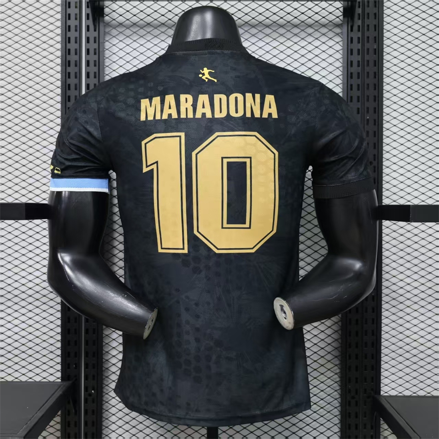 AlphaJersey-Argentina 2026 Black Maradona Special Kit - Player Version
