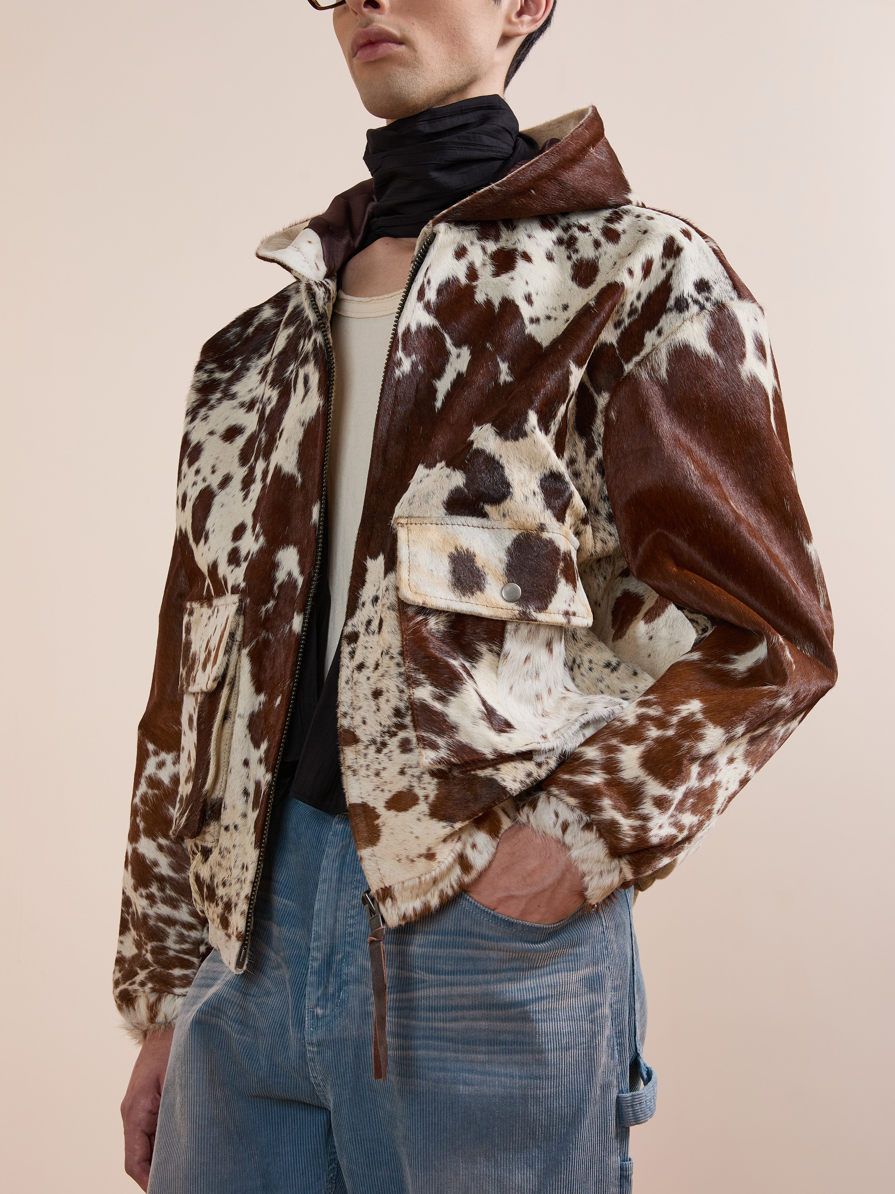 Cowhide Drover Hoodie | Modern Menswear by yycbvcnbmmnbm
