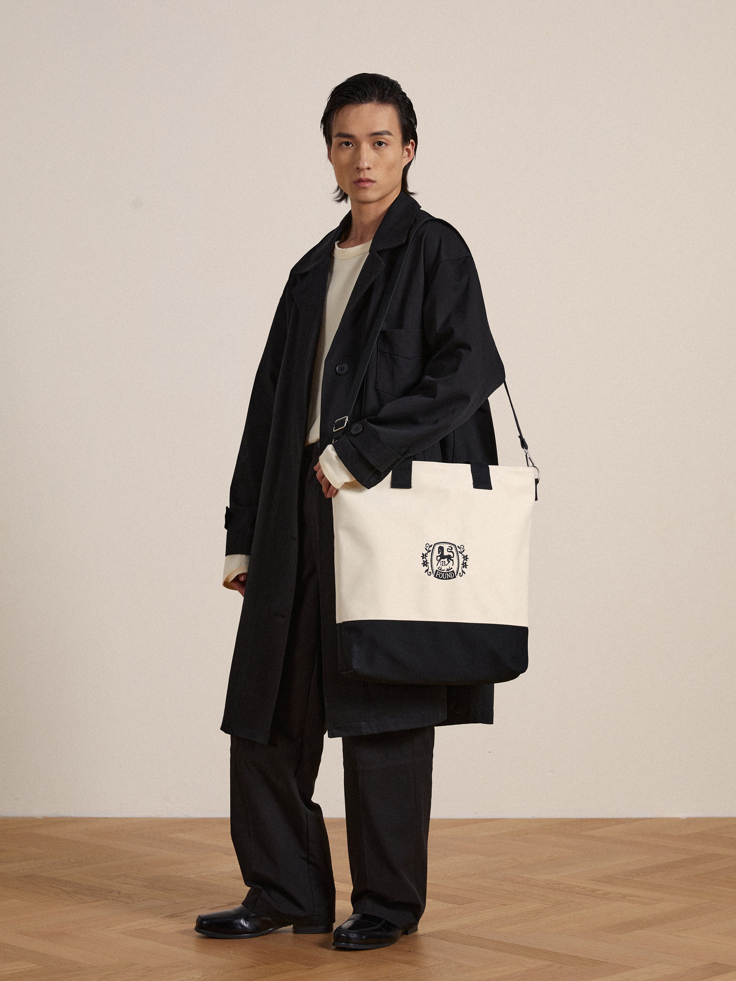 Horse Logo Crest Canvas Bag | Modern Menswear by yycbvcnbmmnbm